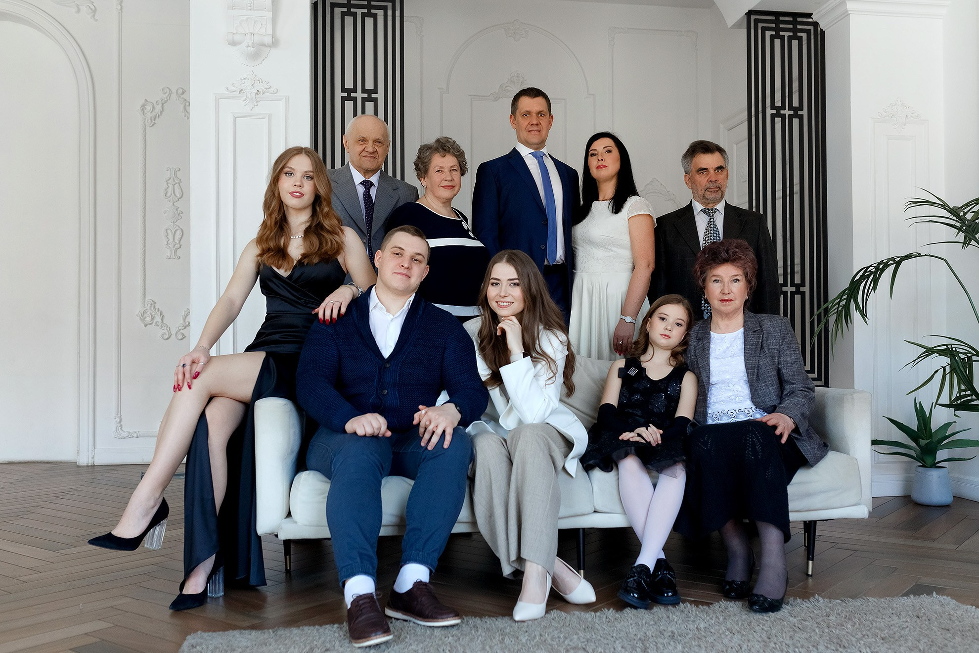 Съёмка большой семьи. Фотограф в Санкт-Петербурге Наталья Макарова