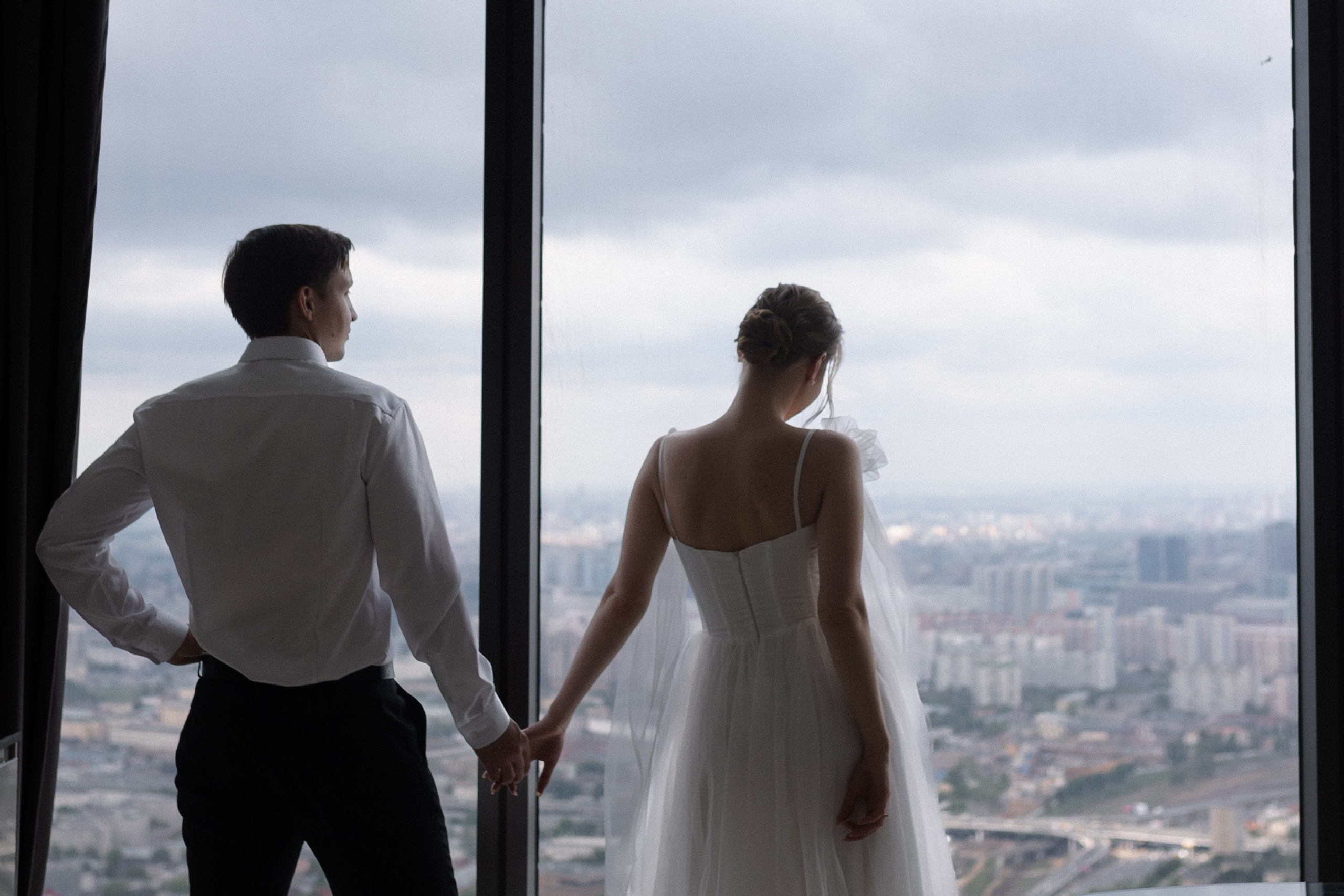 Свадебная фотосессия в Москва-Сити/регистрация в Panorama 360. Свадебный фотограф в Москве Мария Крош