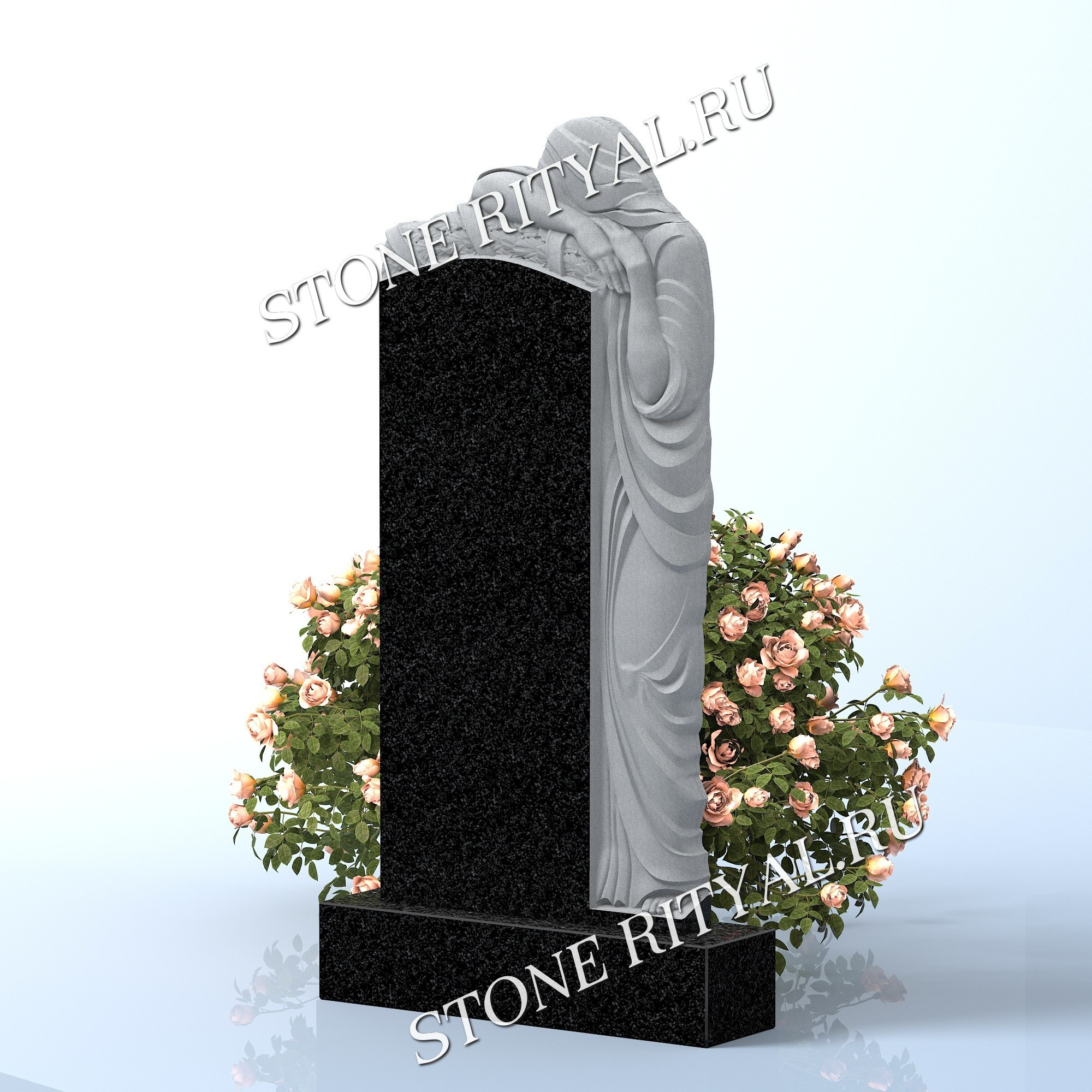 Вертикальные памятники фигурные. Изготовление и установка памятников в Москве и МО