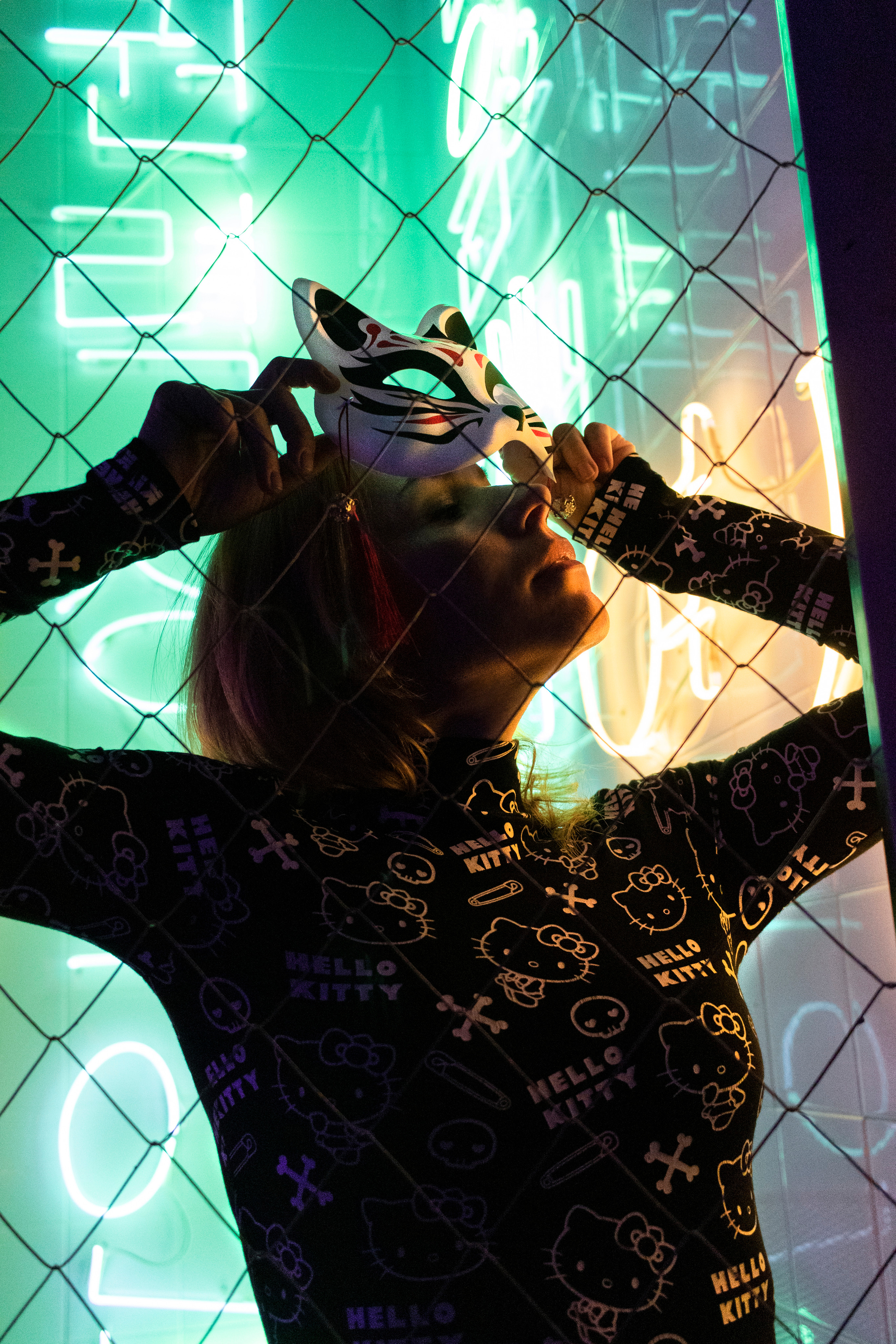 Неоновая съемка. Портретный фотограф Москва