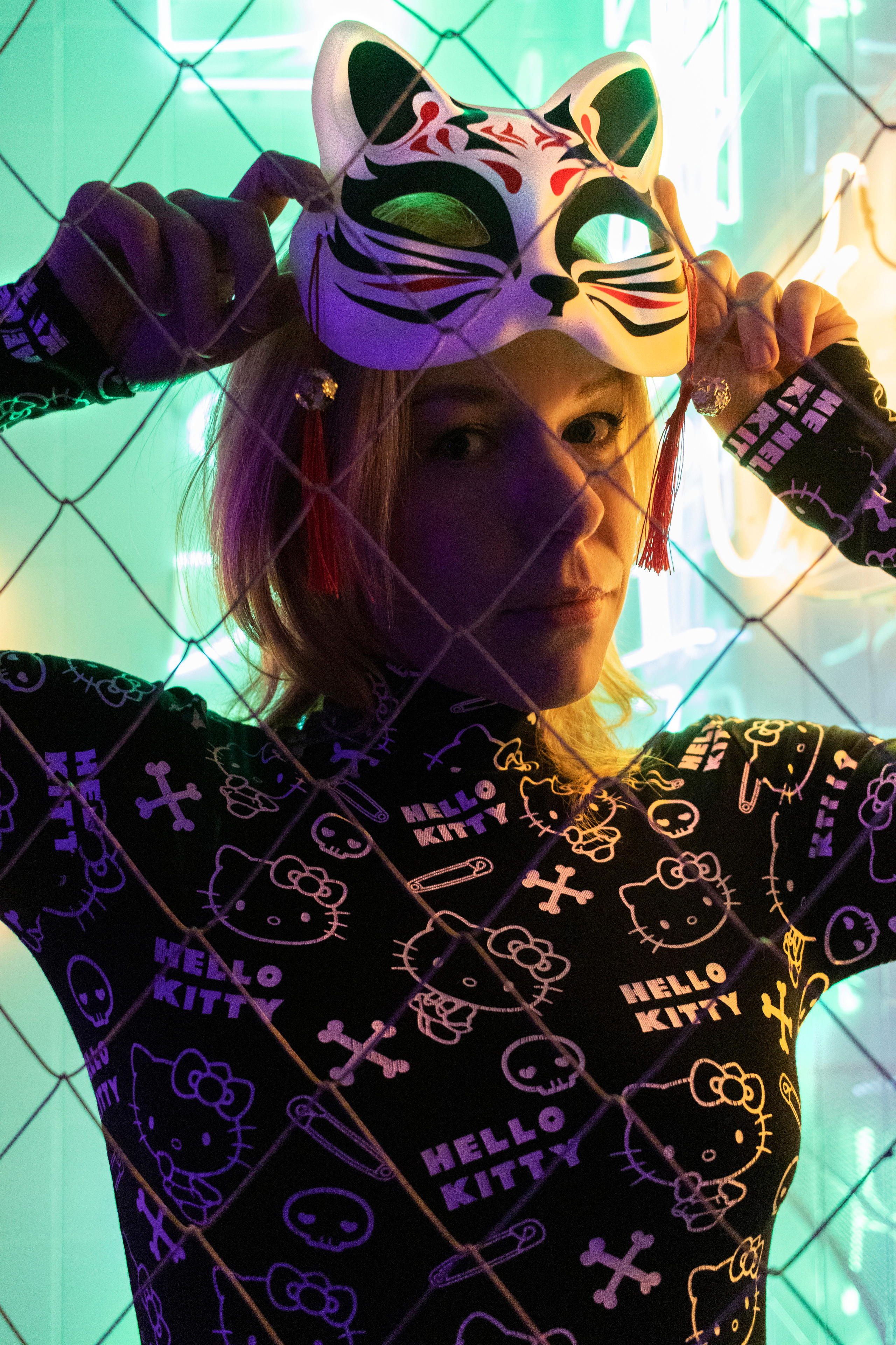 Неоновая съемка. Портретный фотограф Москва