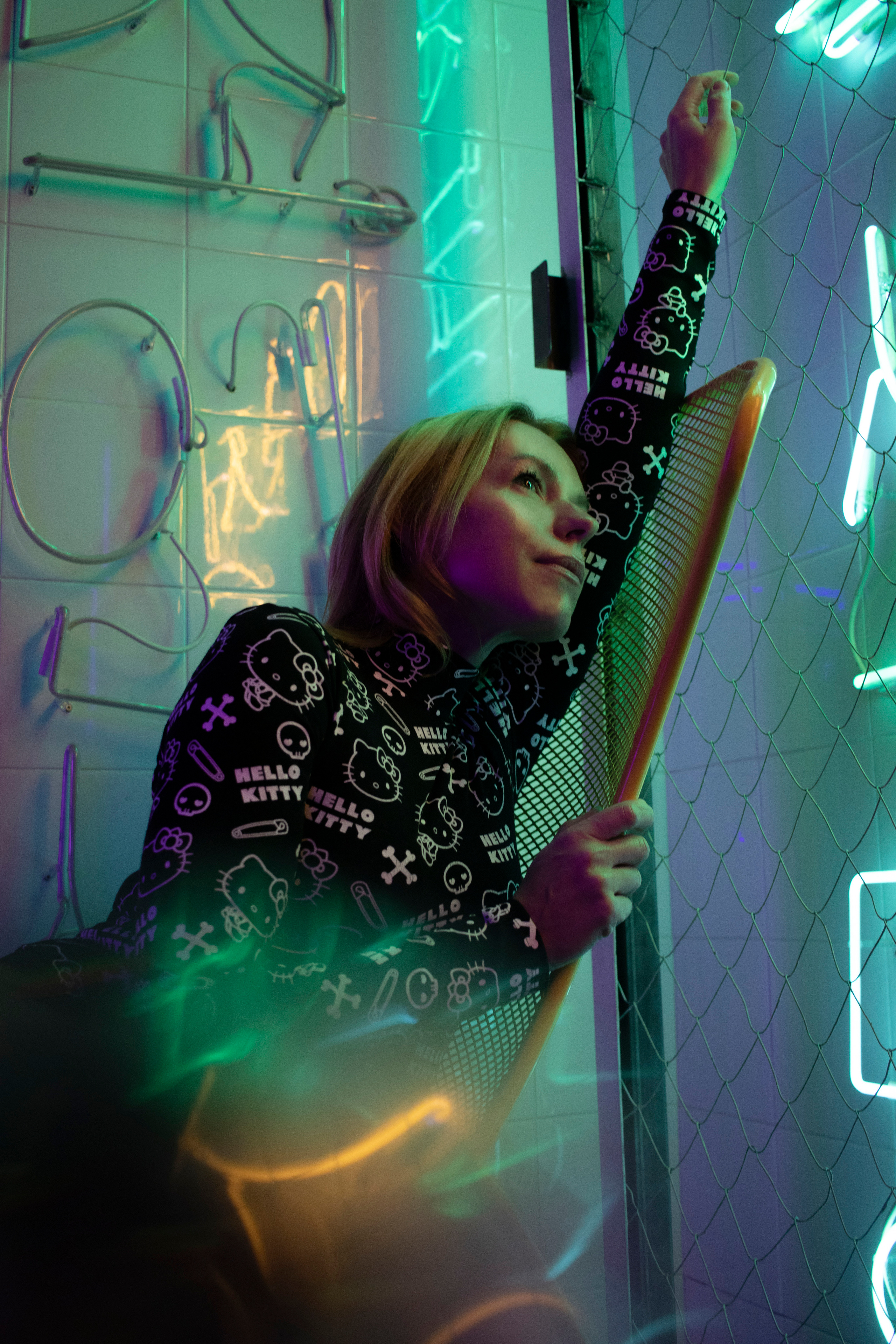 Неоновая съемка. Портретный фотограф Москва