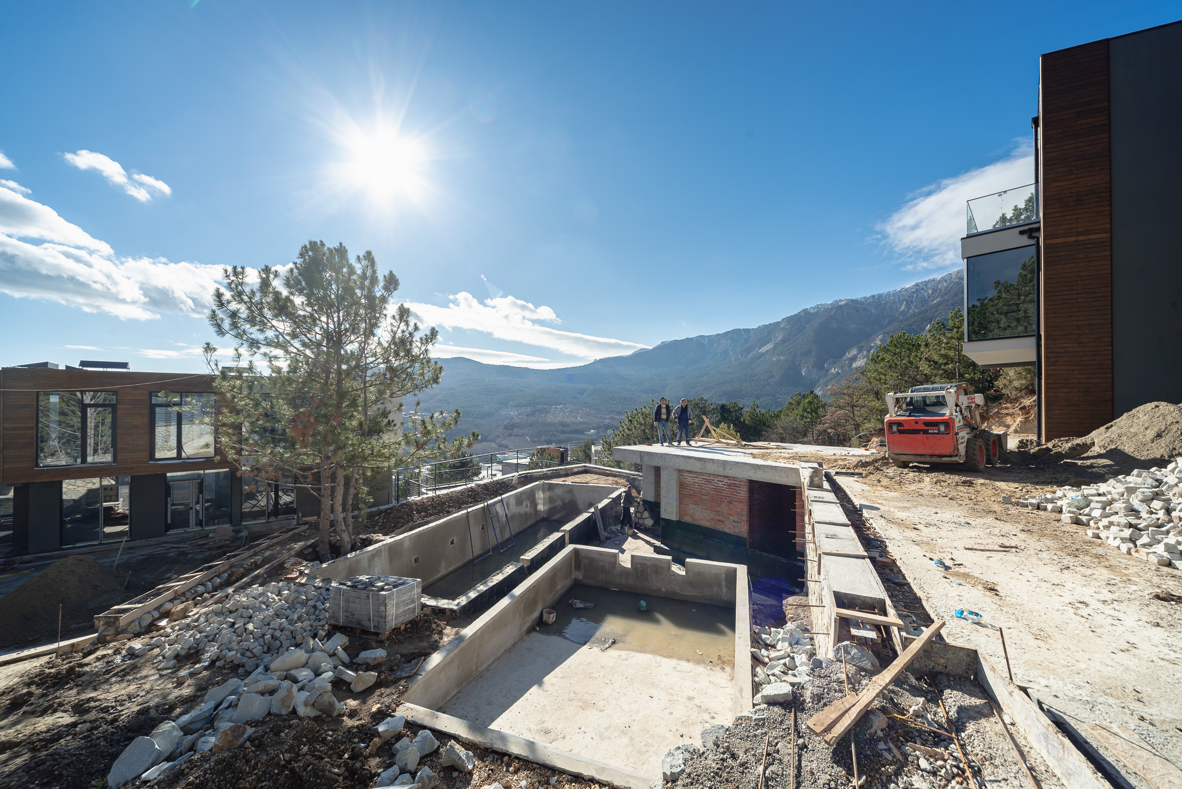 фотосъемка строящихся коттеджей