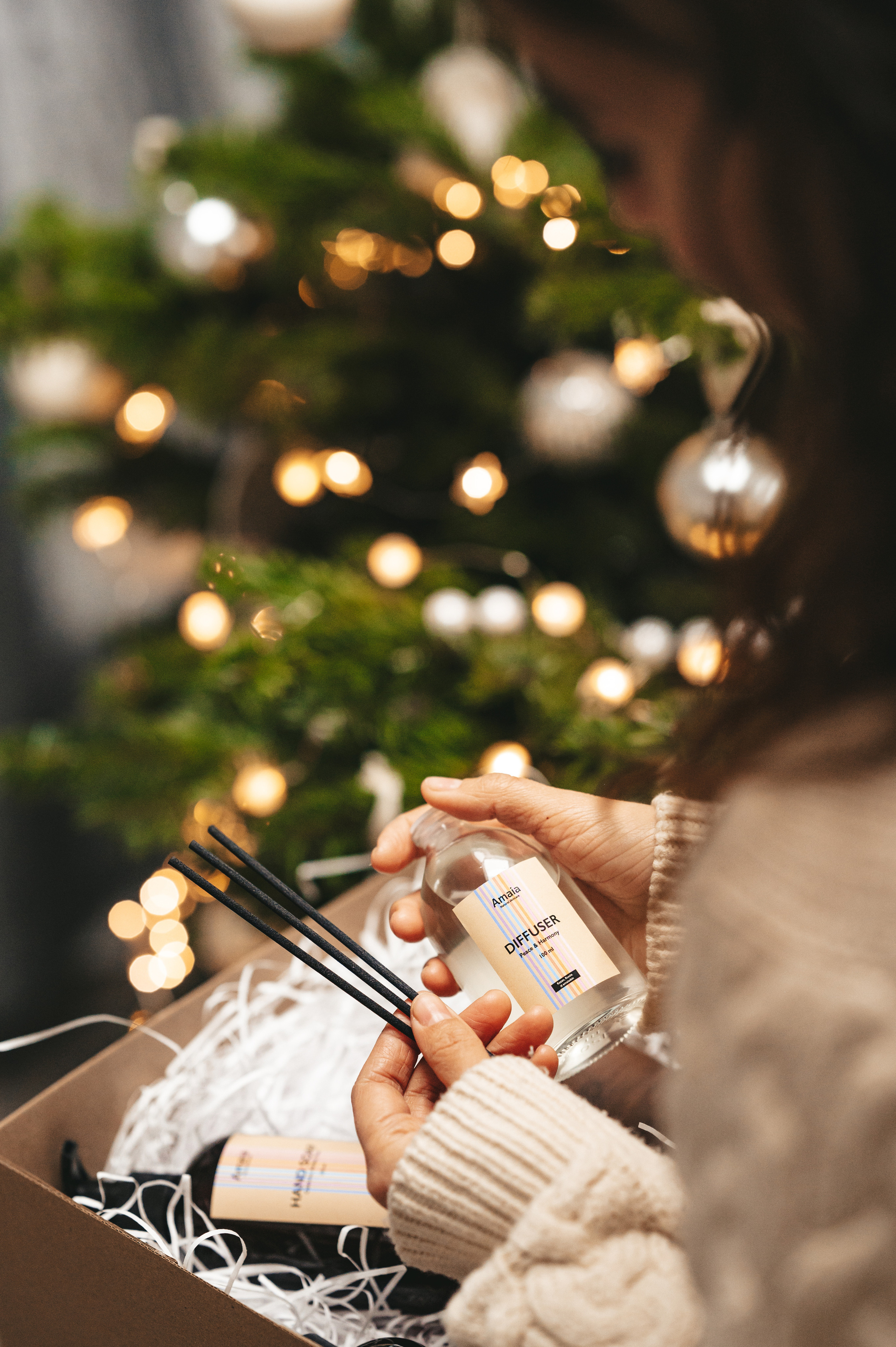 Новогодняя съемка для бренда натуральной косметики AMAIA. Выпускные альбомы в современном стиле | Казань