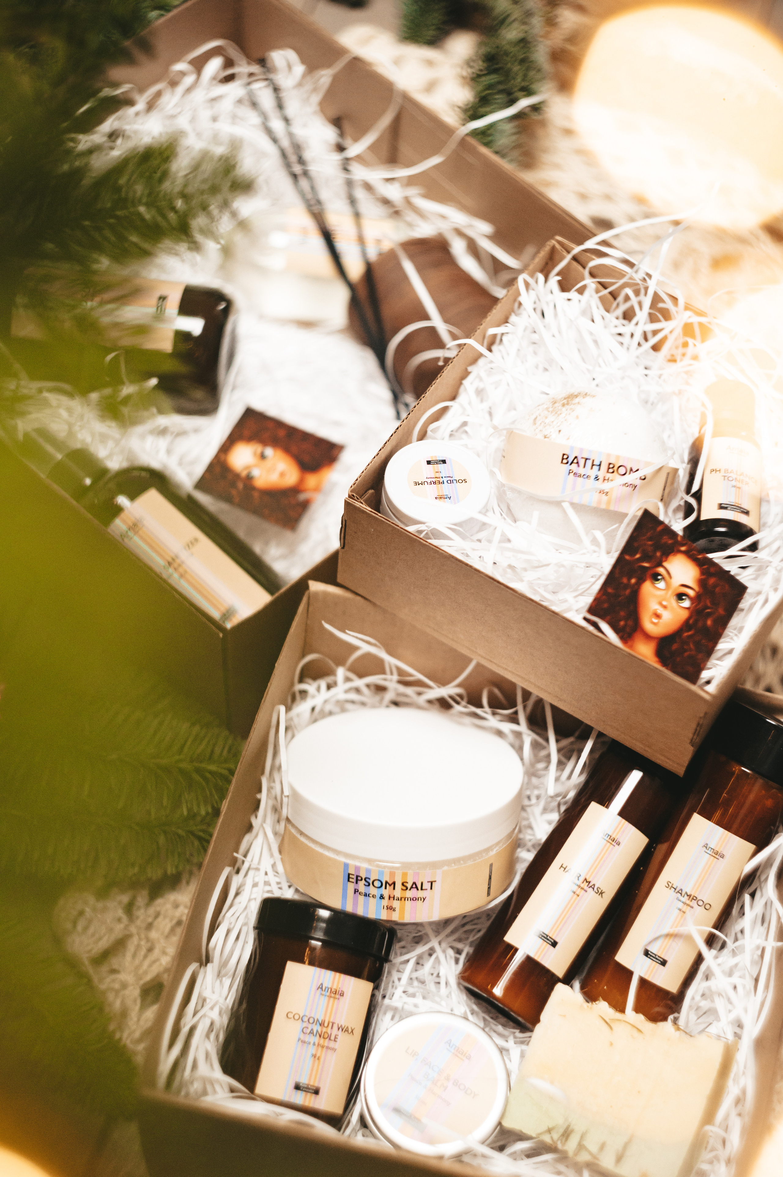 Новогодняя съемка для бренда натуральной косметики AMAIA. Выпускные альбомы в современном стиле | Казань