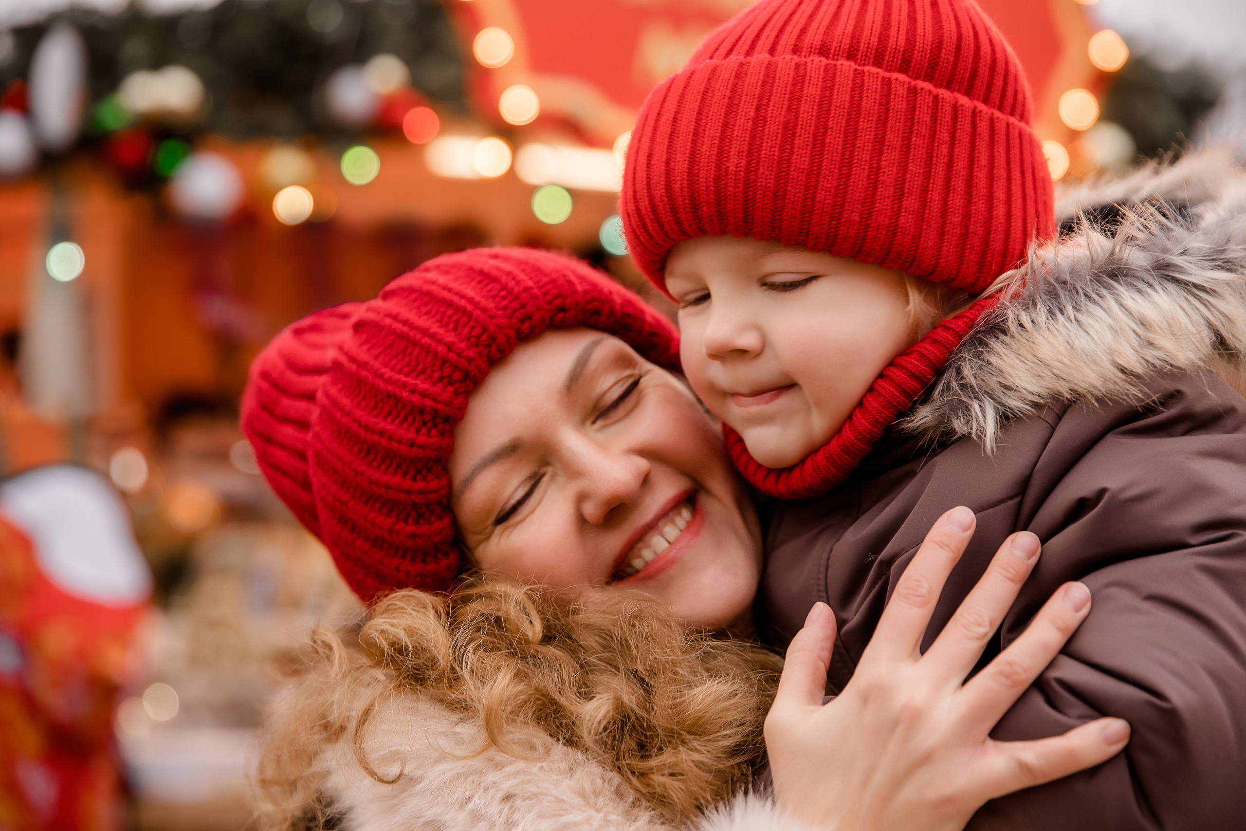 Новогодние фотосессии — уличные локации. Семейный и детский фотограф в Москве Вера Ускова