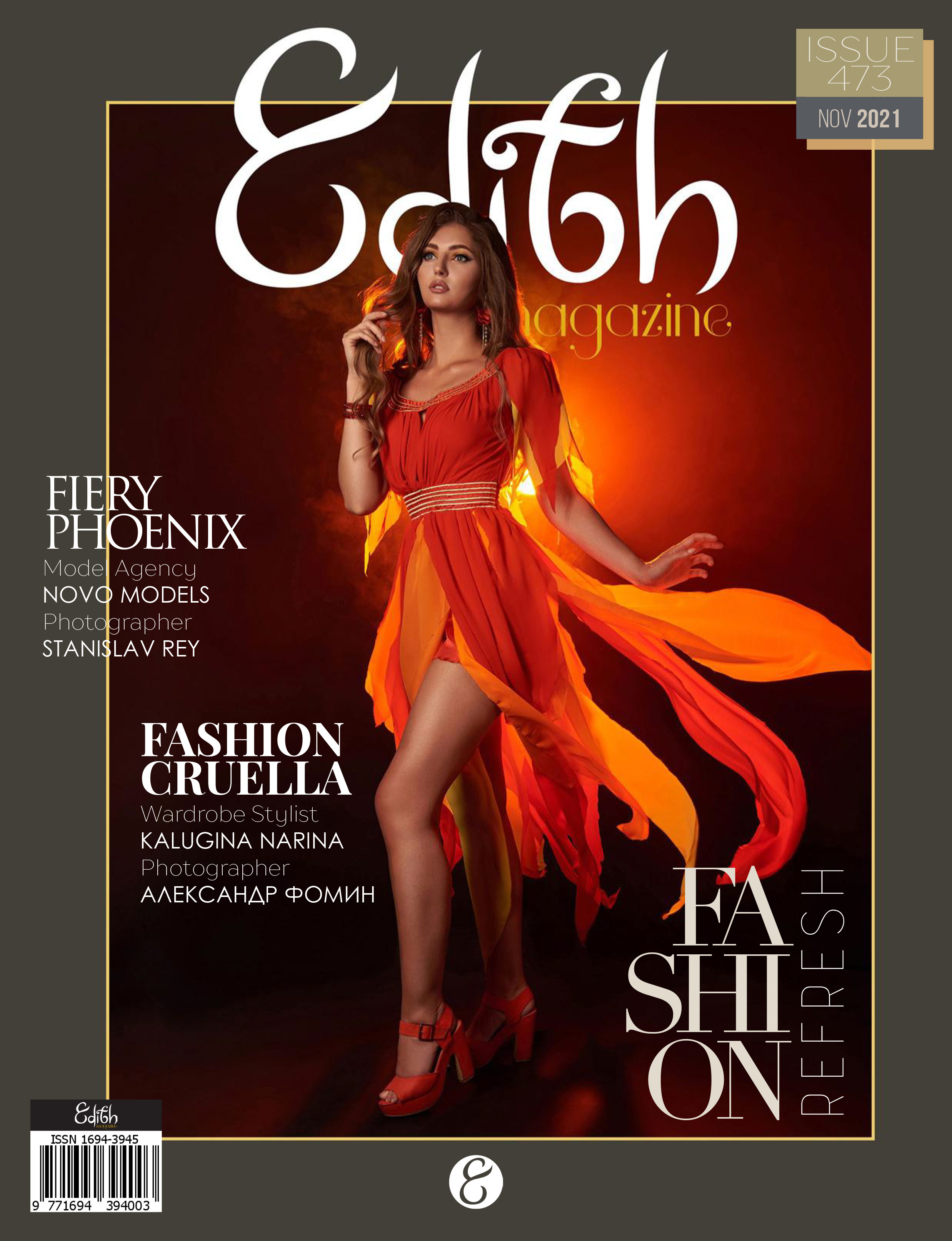 Edith Magazine Fashion Refresh Issue 473 Nov.21. Rey Stanislav — репортажный и рекламный фотограф в Новокузнецке