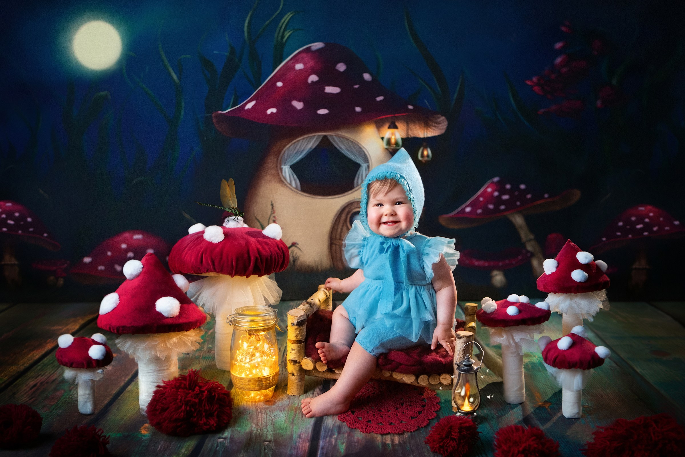 «Мухоморы». Сонечка. Детский и ньюборн фотограф в Санкт-Петербурге Марина Айдинян