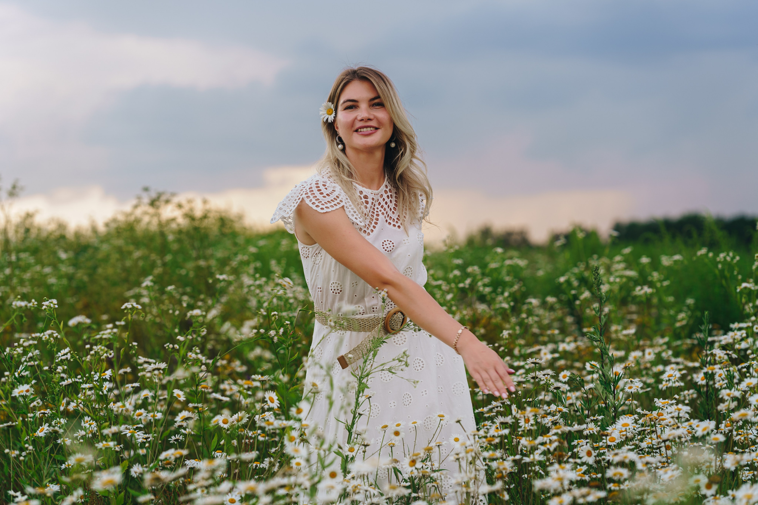 Елена, Богослово, ромашковое поле. Наталья Дукалова фотограф Щелково Королев Пушкино Москва Балашиха