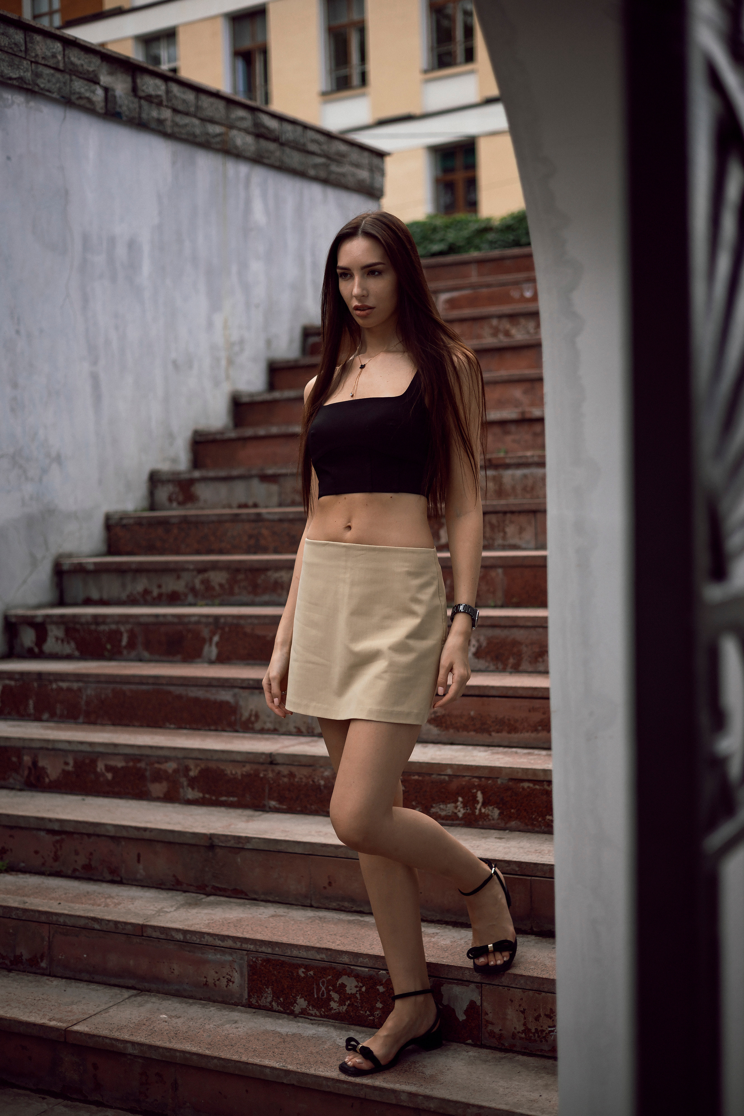 Летний стрит в Морозовском саду. Женский и семейный фотограф в Москве Виктория