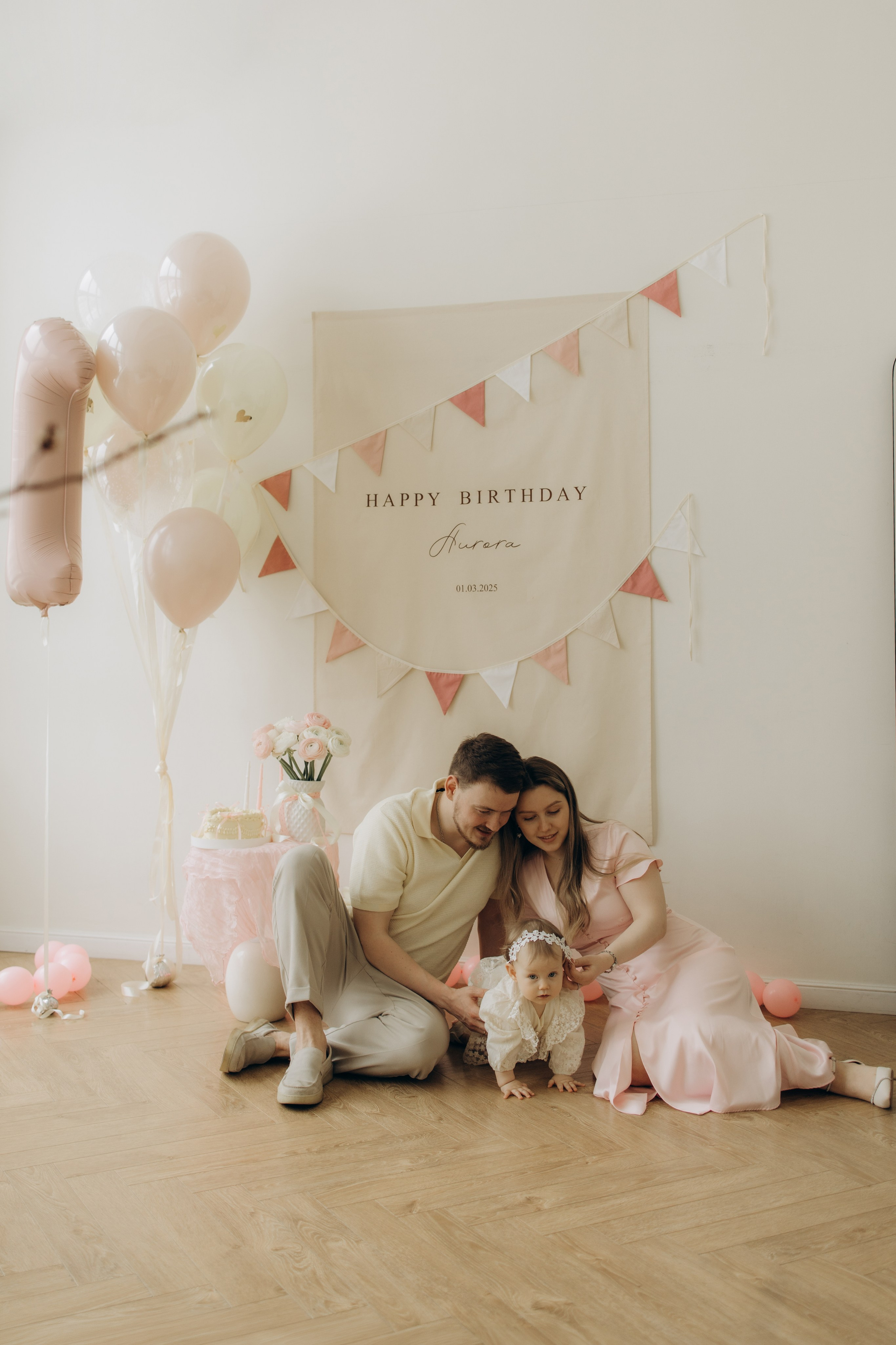 Первый день рождения!. Семейный фотограф Москва Юлиана Фетисова