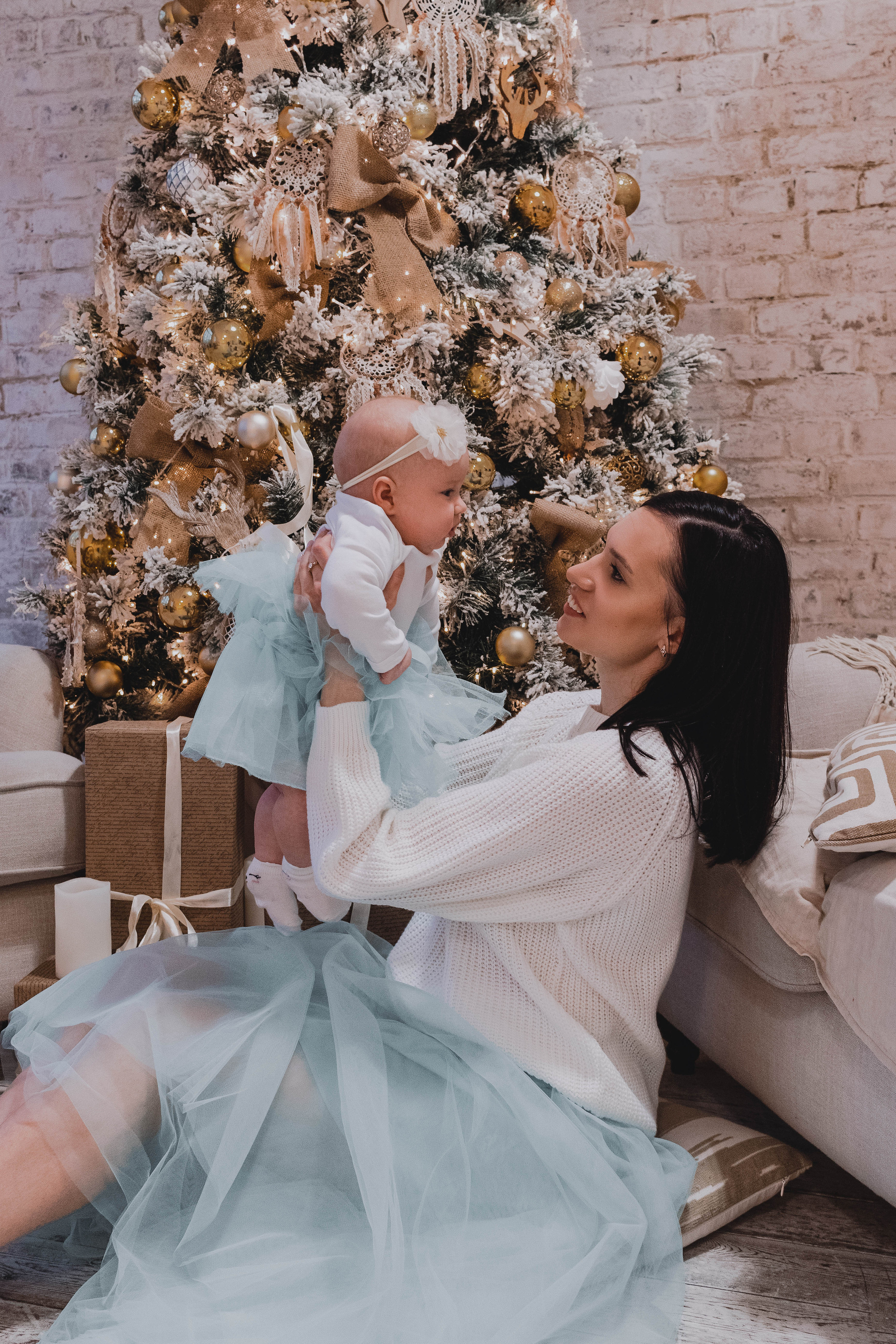 Семейная рождественская съемка. Портретный фотограф Москва