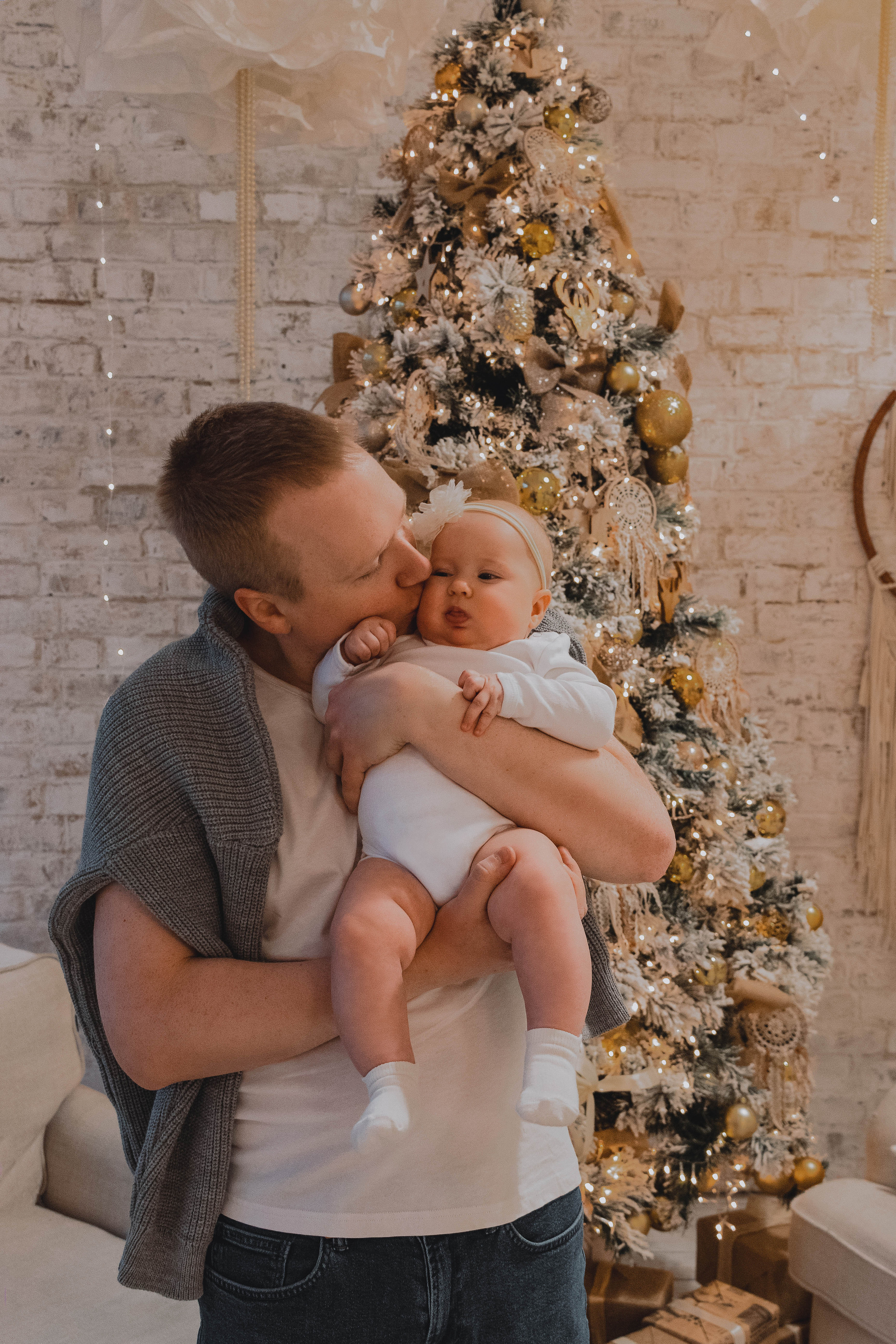 Семейная рождественская съемка. Портретный фотограф Москва