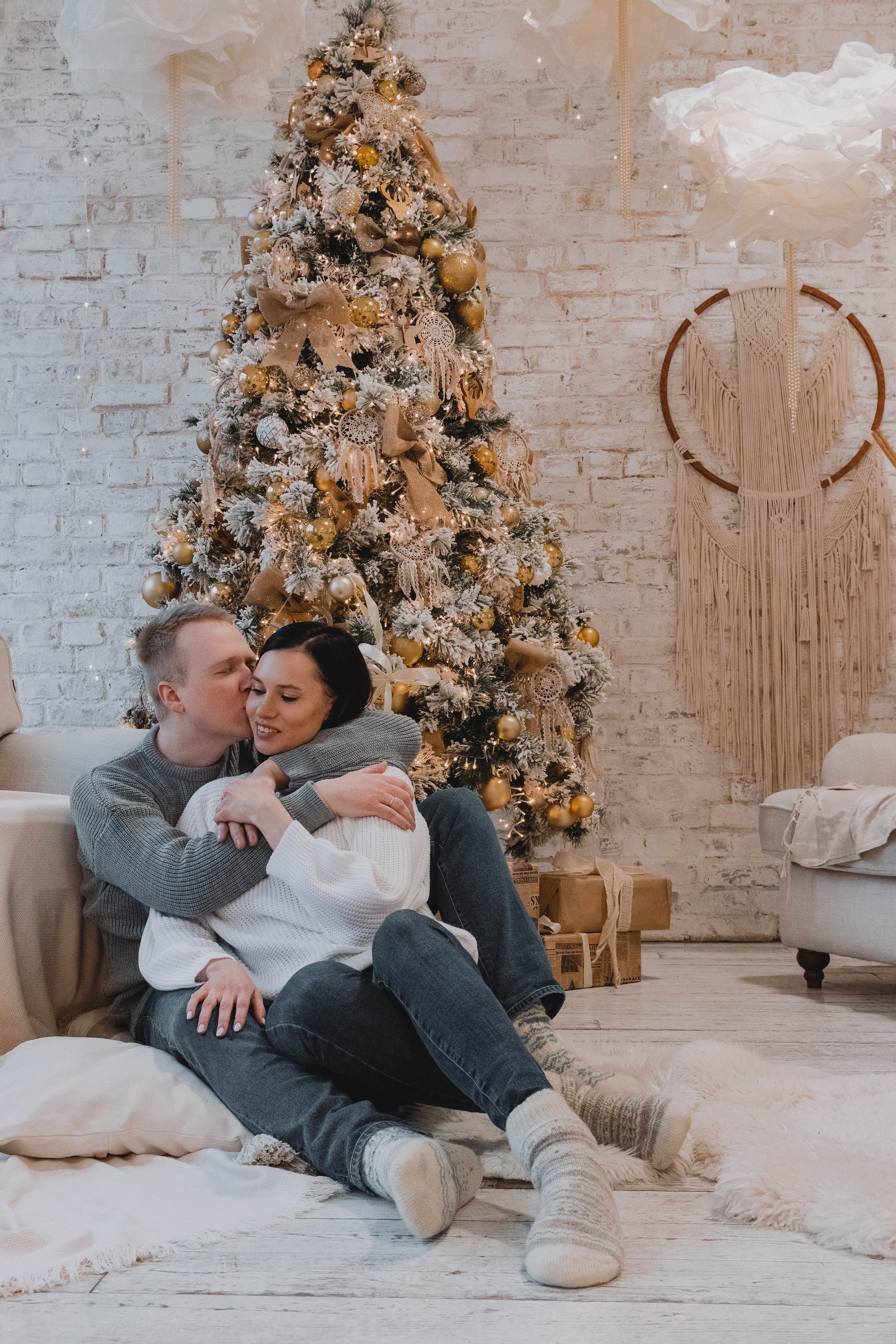 Семейная рождественская съемка. Портретный фотограф Москва