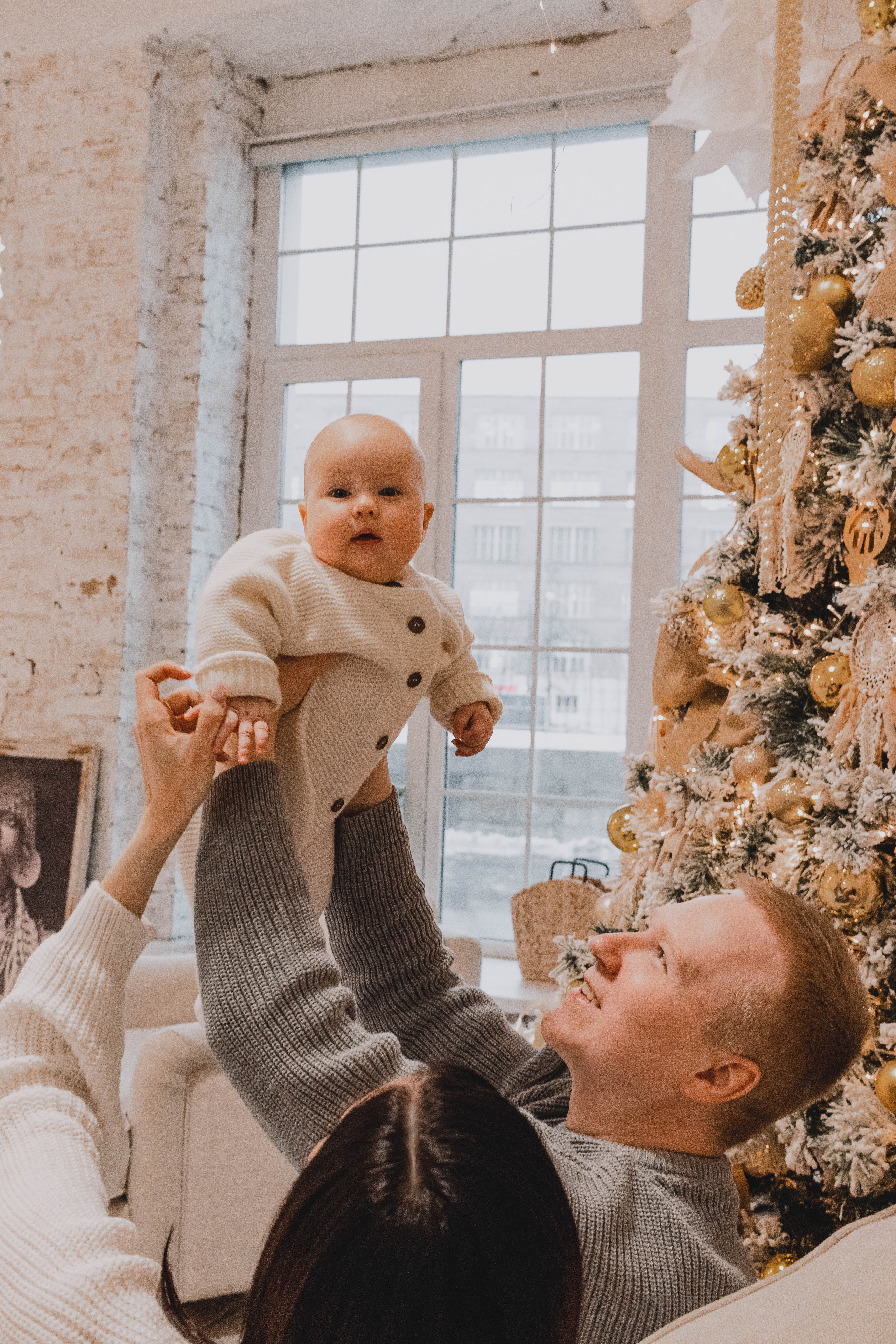 Семейная рождественская съемка. Портретный фотограф Москва