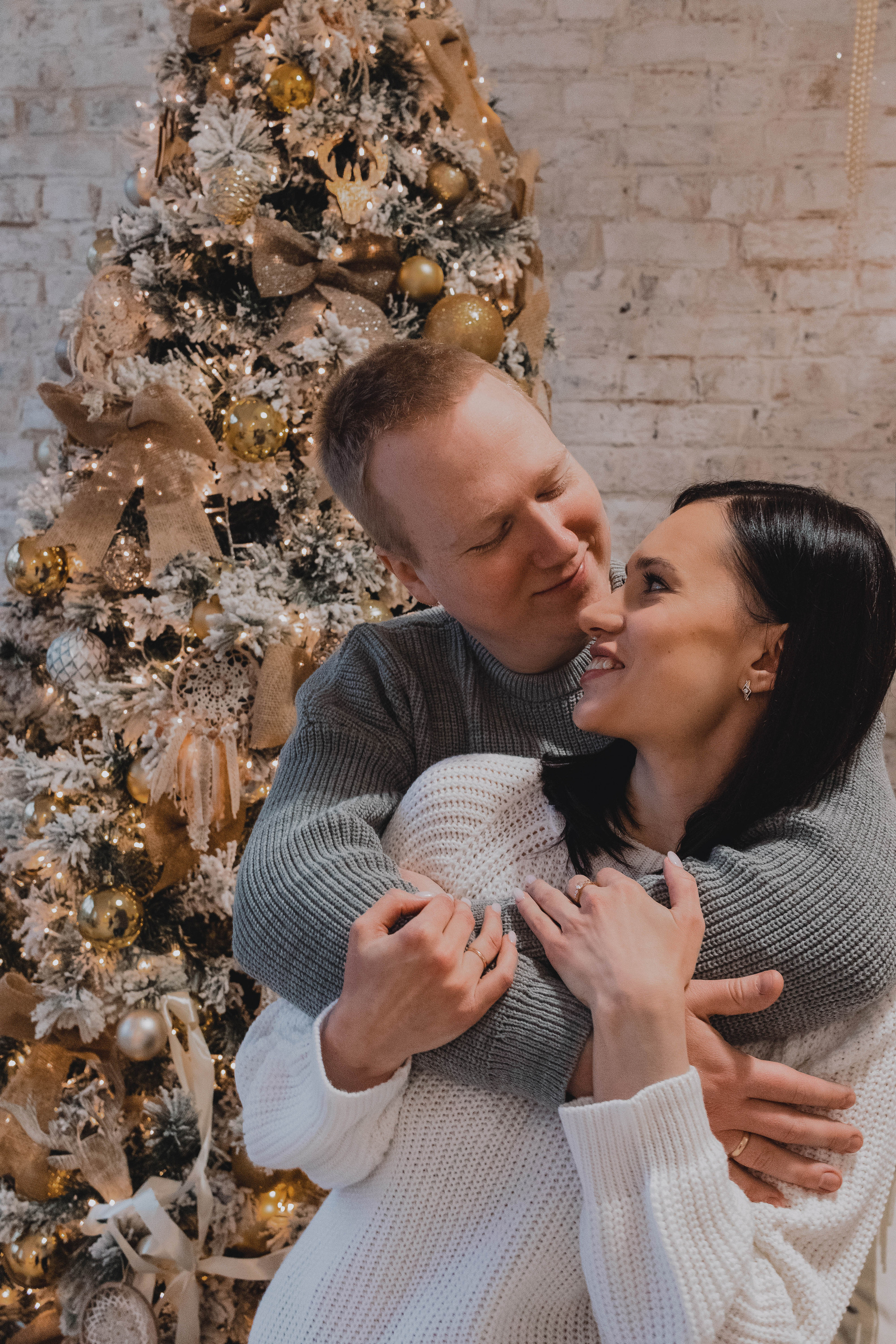 Семейная рождественская съемка. Портретный фотограф Москва