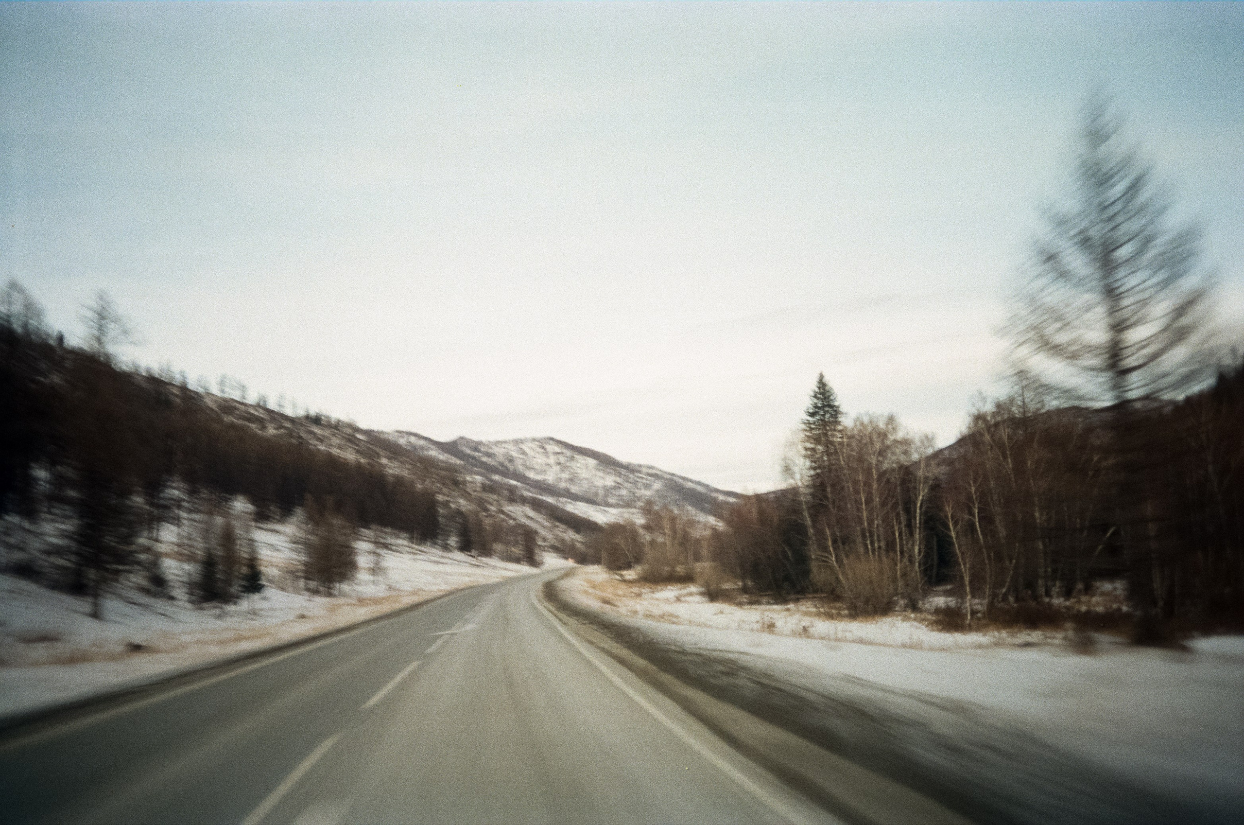 Семинский перевал, дорога из Land Cruser / 19 декабря 2023 года (-18℃)