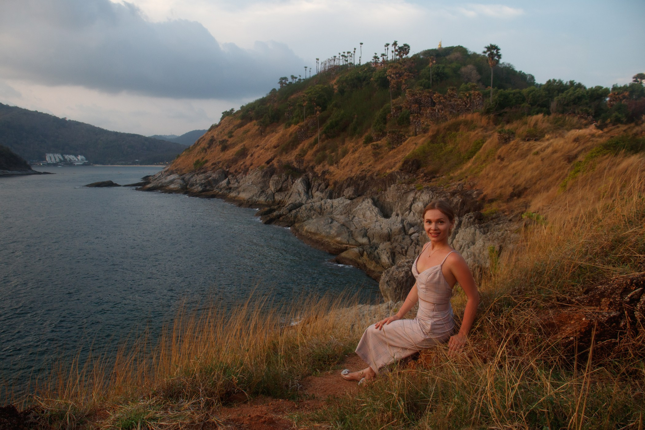 Портрет на закате у моря