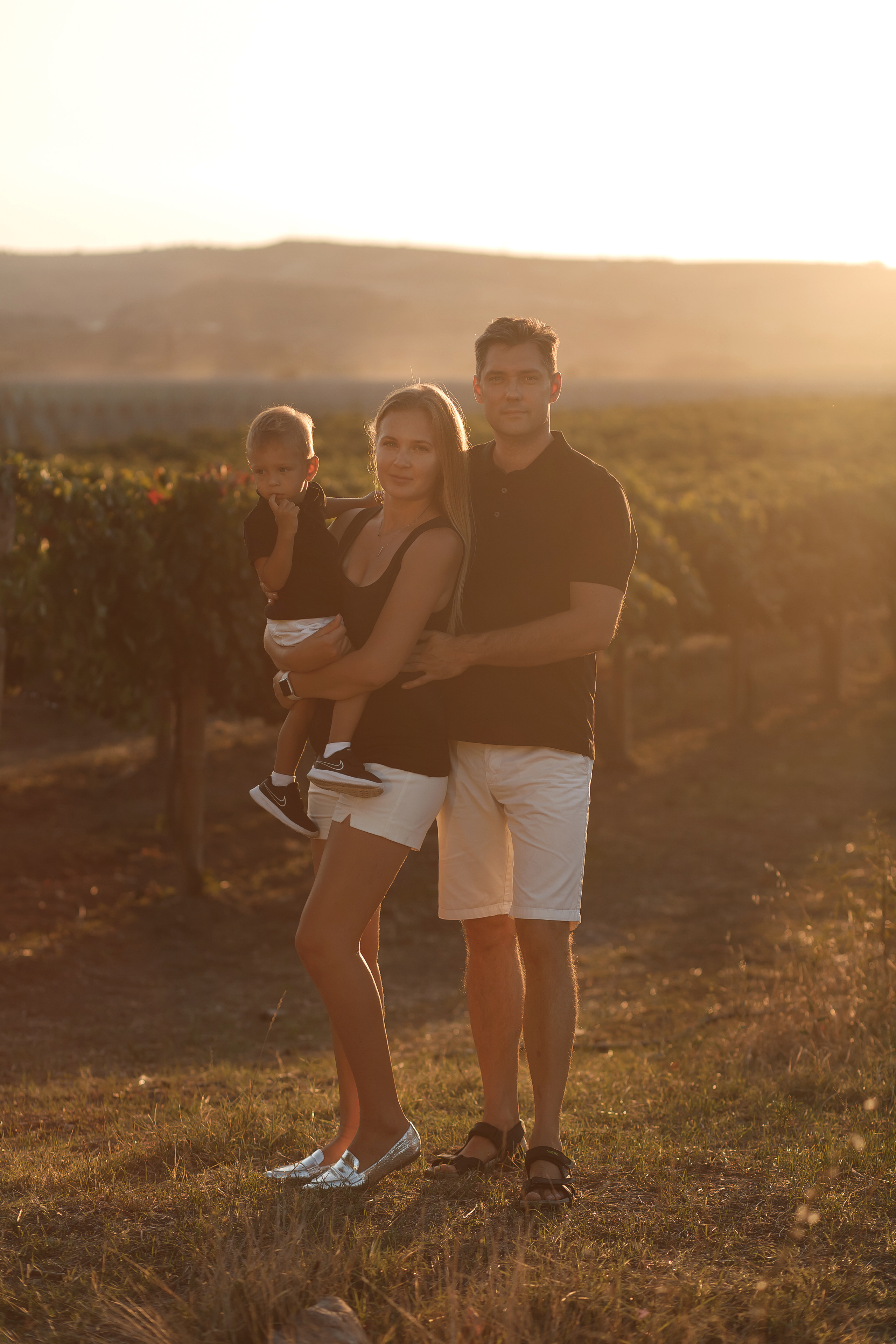 Съёмка в виноградниках