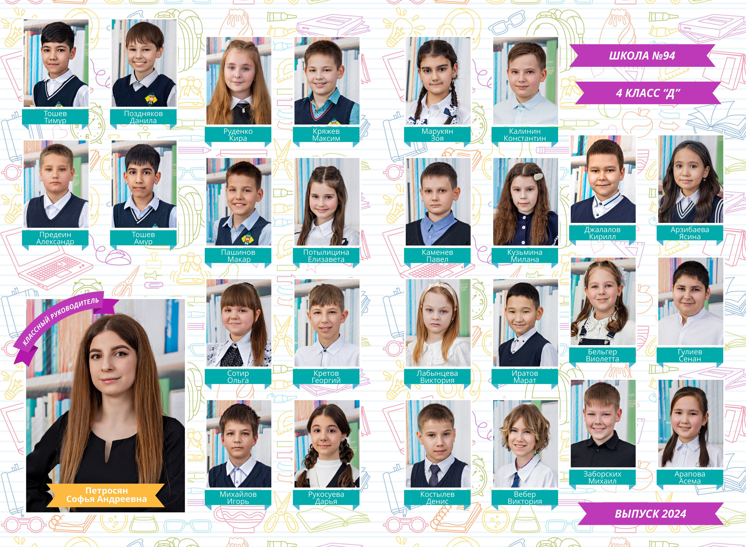 1 -4 класс. Выпускные альбомы в Красноярске. Студия Колибри