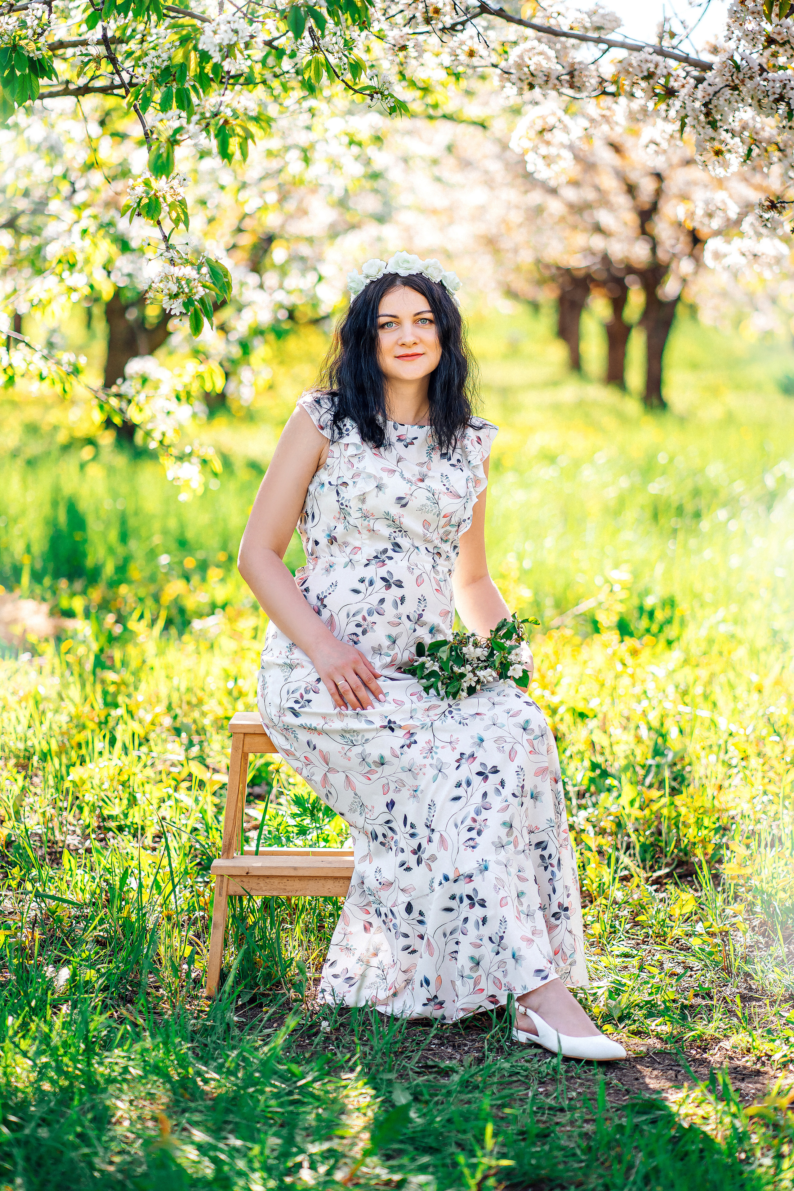 Фотосессия Елены в Яблоневом саду. Семейный и детский фотограф в Ростове-на-Дону Екатерина Шевченко
