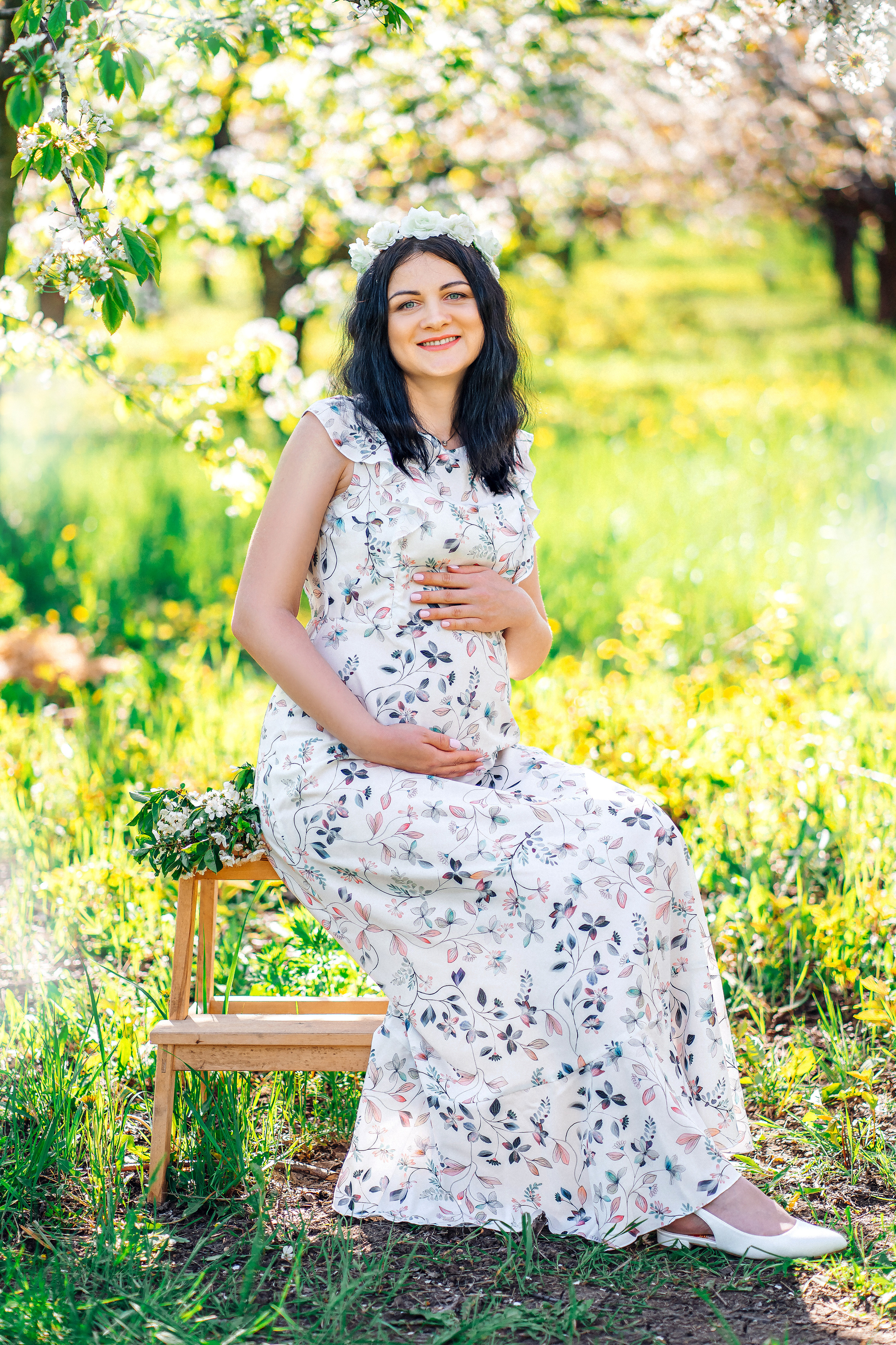 Фотосессия Елены в Яблоневом саду. Семейный и детский фотограф в Ростове-на-Дону Екатерина Шевченко