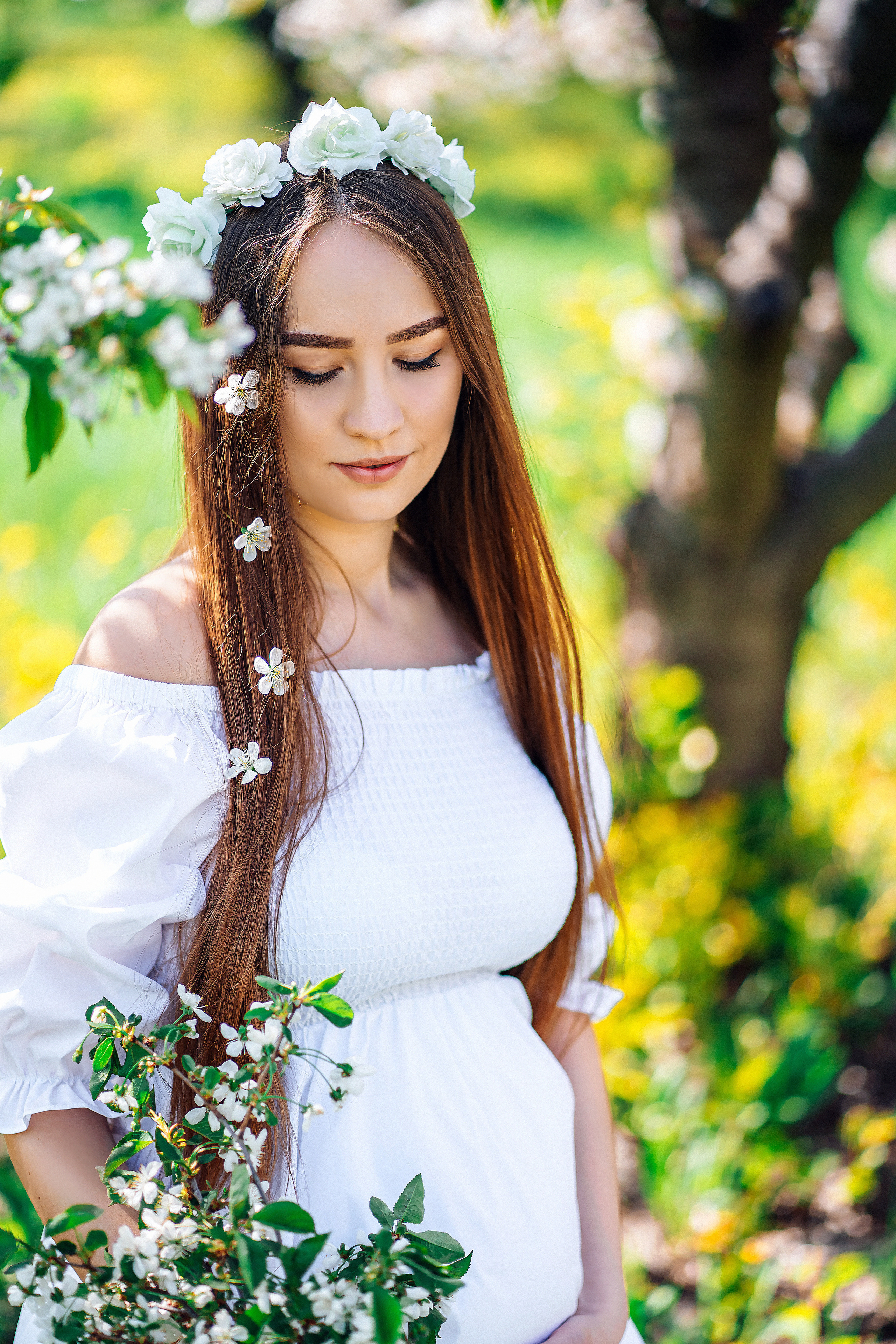 Фотосессия Виктории в Яблоневом саду. Семейный и детский фотограф в Ростове-на-Дону Екатерина Шевченко