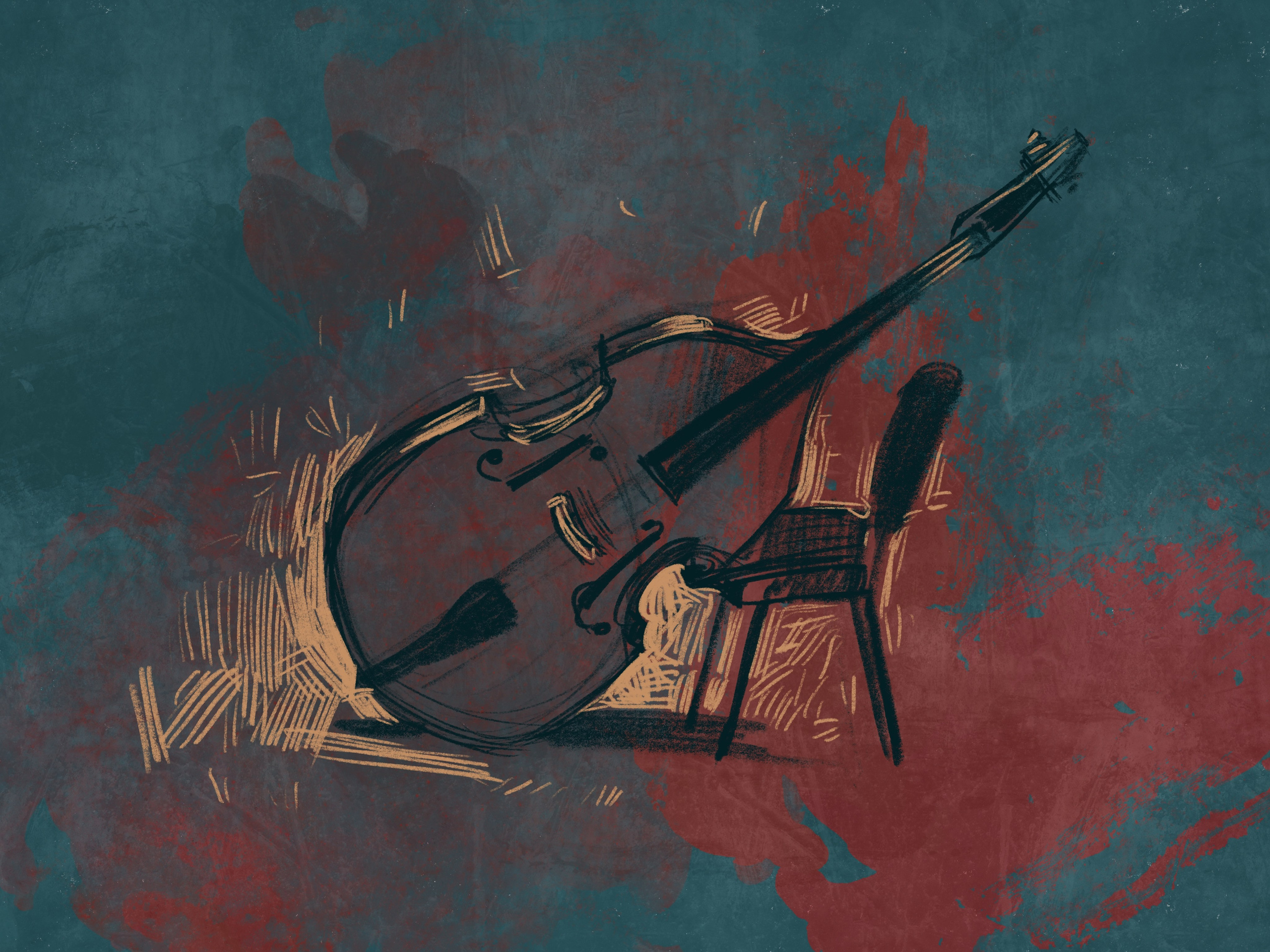 ОКОЛО МУЗЫКИ. Artist Anna Khopta. Oil and Acrylic Paintings. Moscow