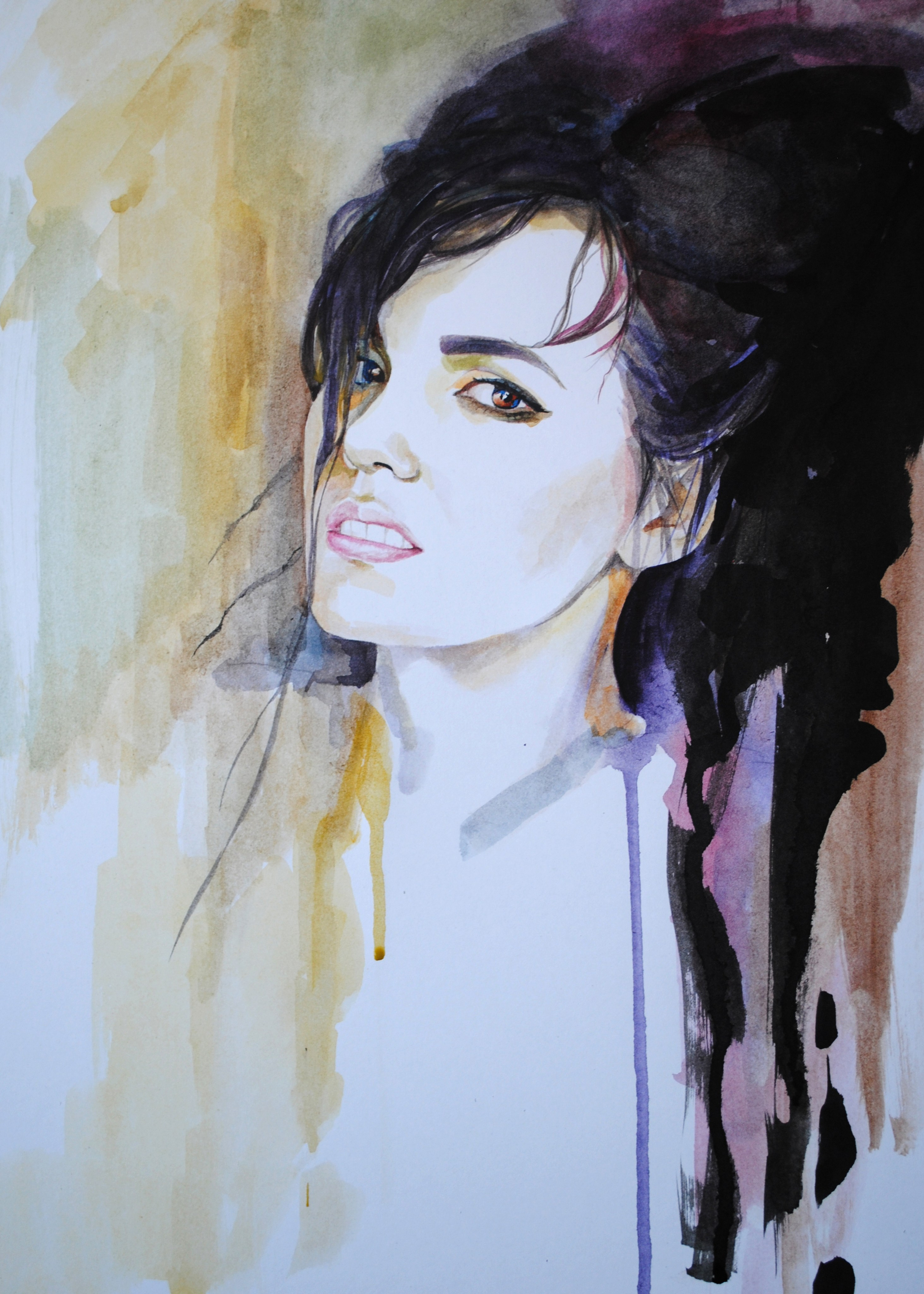 Персональный портрет. Бумага, акварель