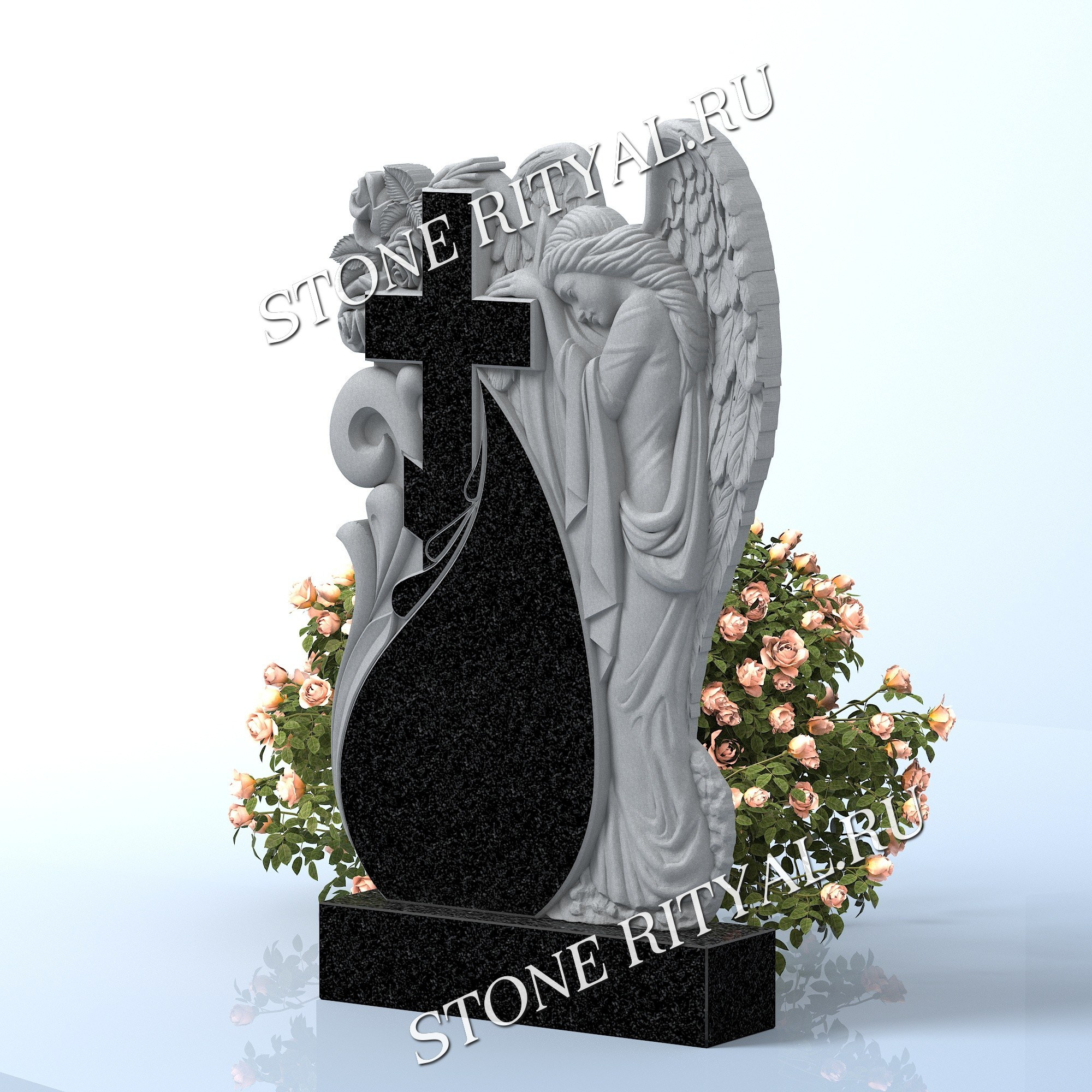 Вертикальные памятники фигурные. Изготовление и установка памятников в Москве и МО