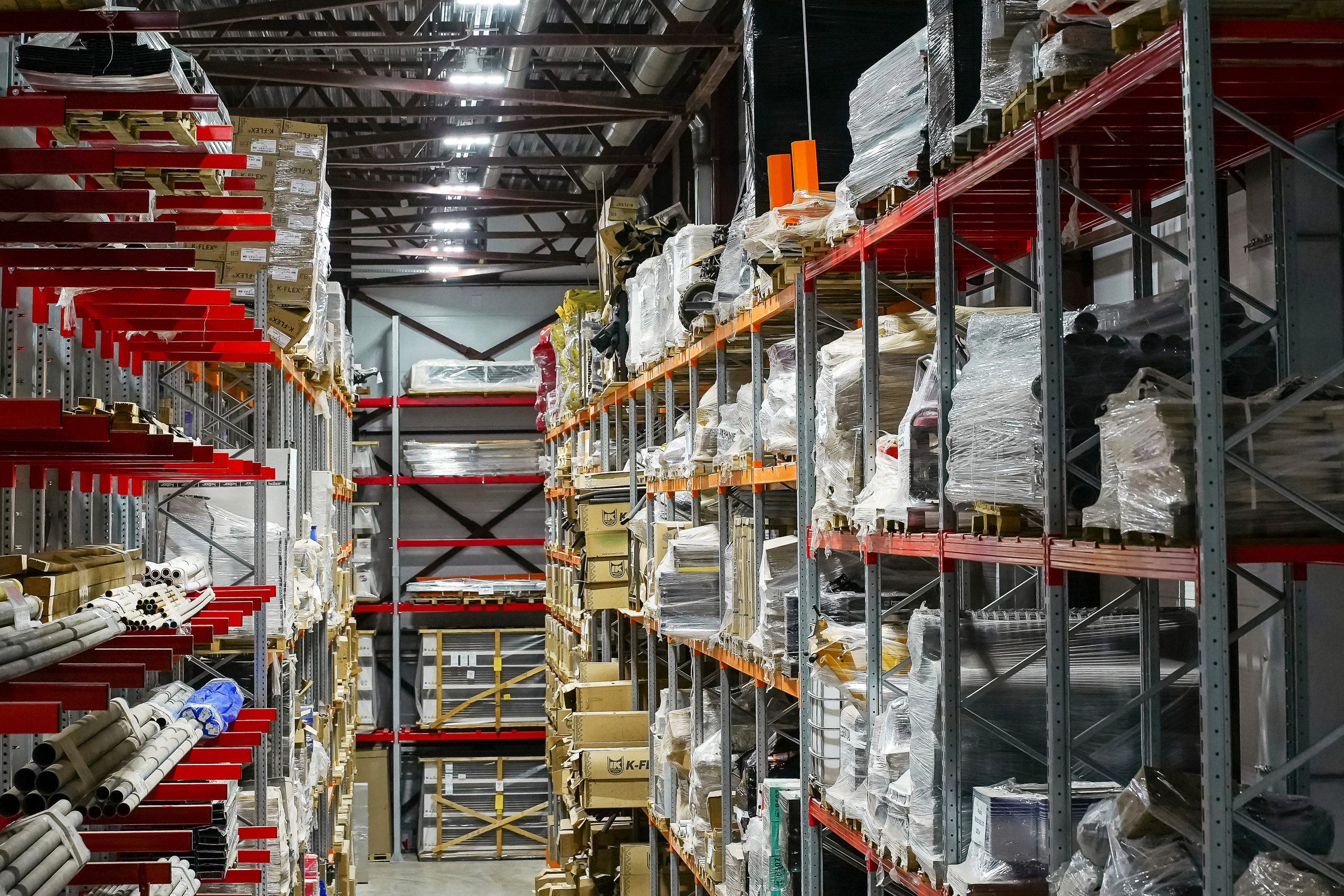 Промышленная съемка складских помещений в Мытищах