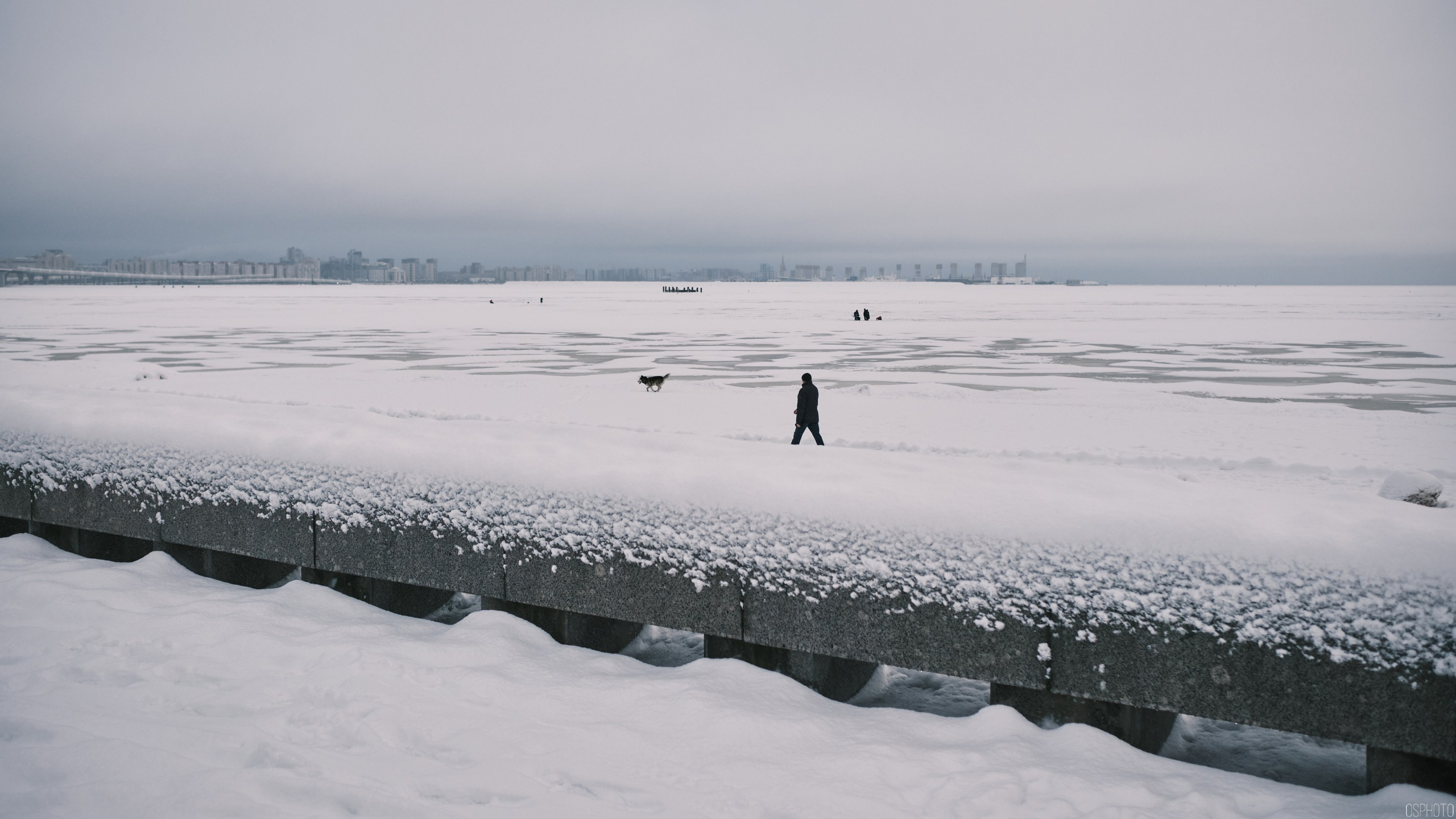 Снег и туман в Санкт-Петербурге. Фотографъ Сергѣевъ. Поймать мгновеніе