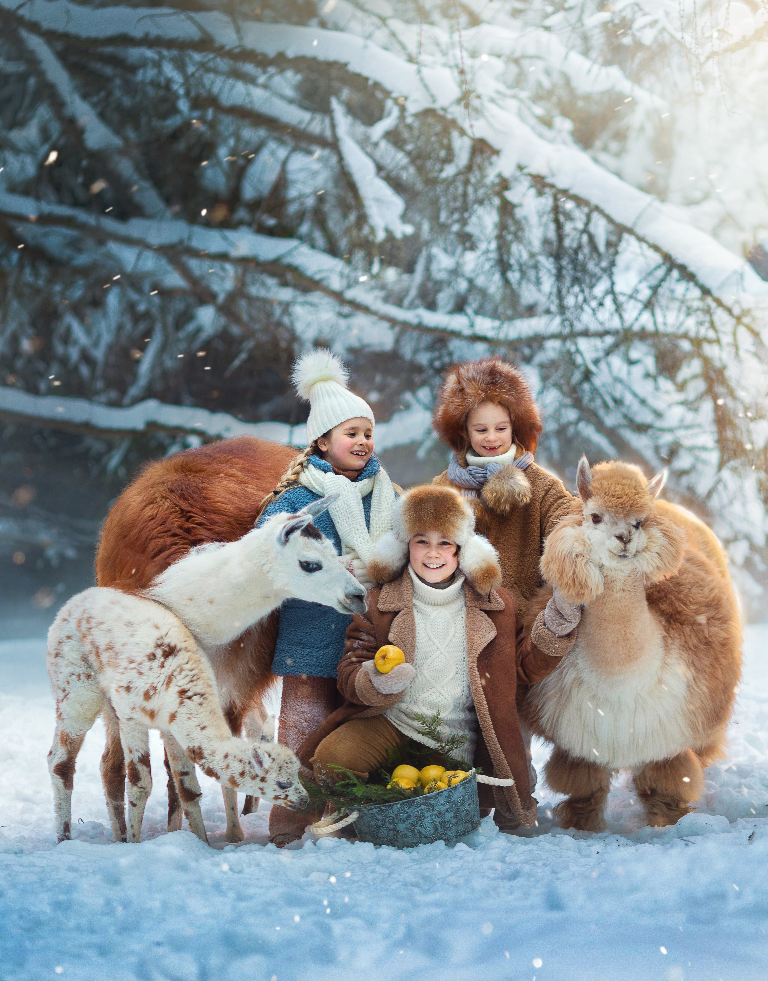 Фотосессия с оленями. Фотограф Лия Милк | Москва, Подмосковье