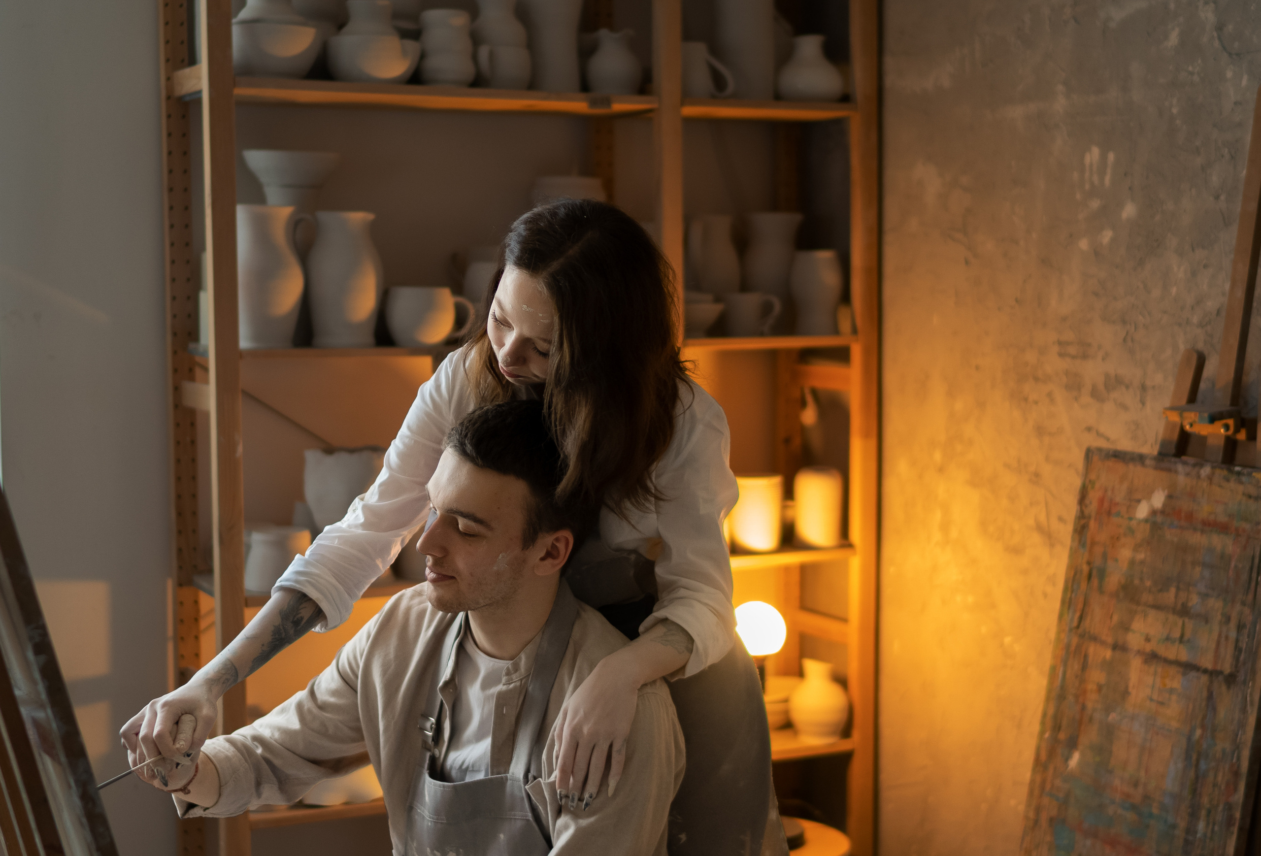 Фотосессия в гончарной мастерской