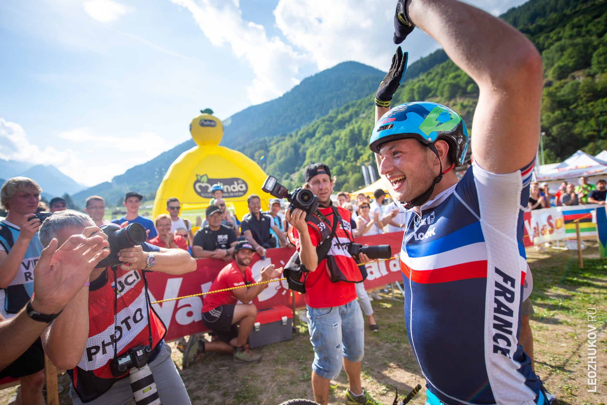 UCI Trials World Championships 2016 — finals. Sports photographer Leonid Zhukov