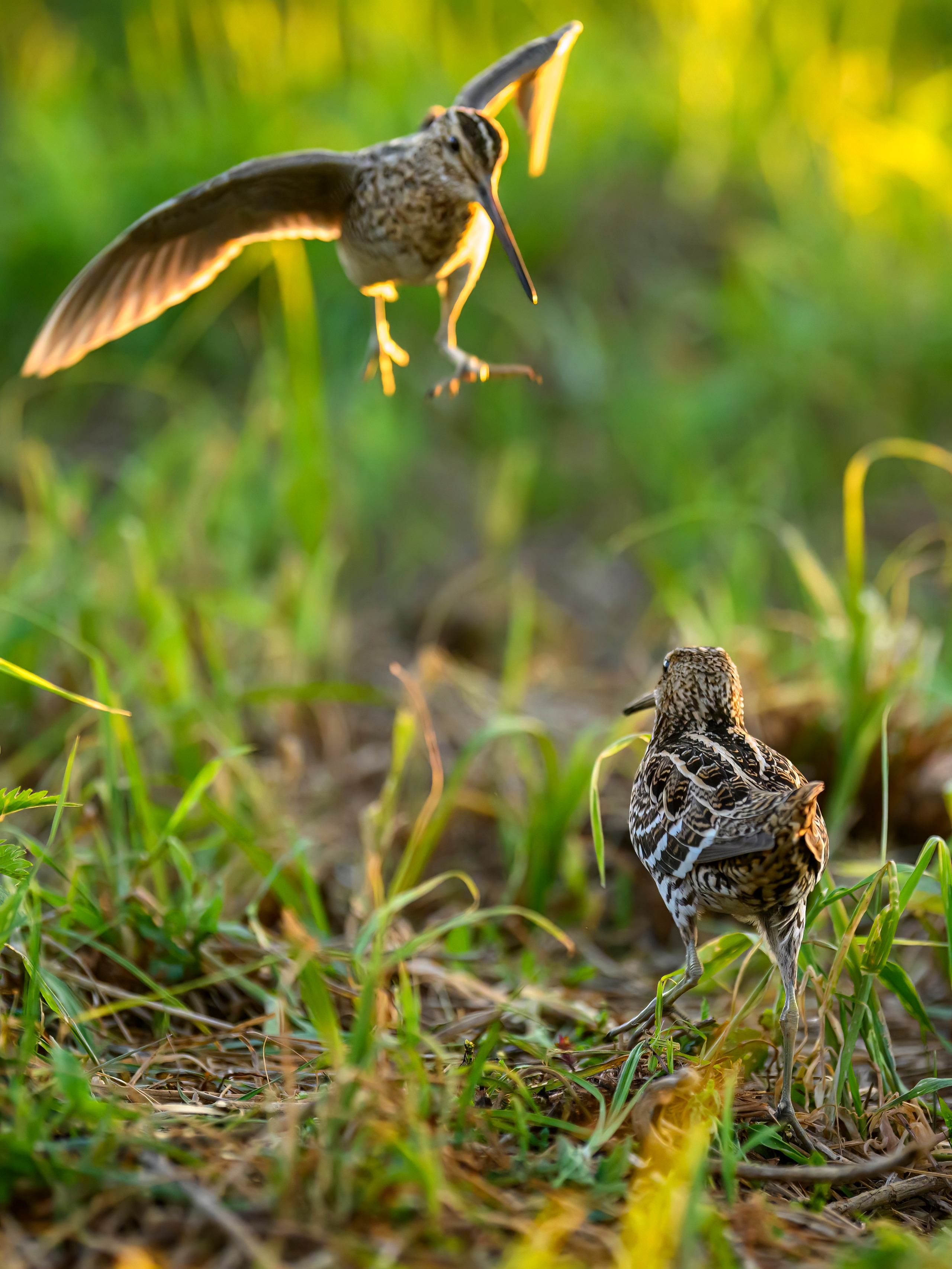 Дупелиный ток: настоящие гусары!. Фотограф Сергей Пупонин