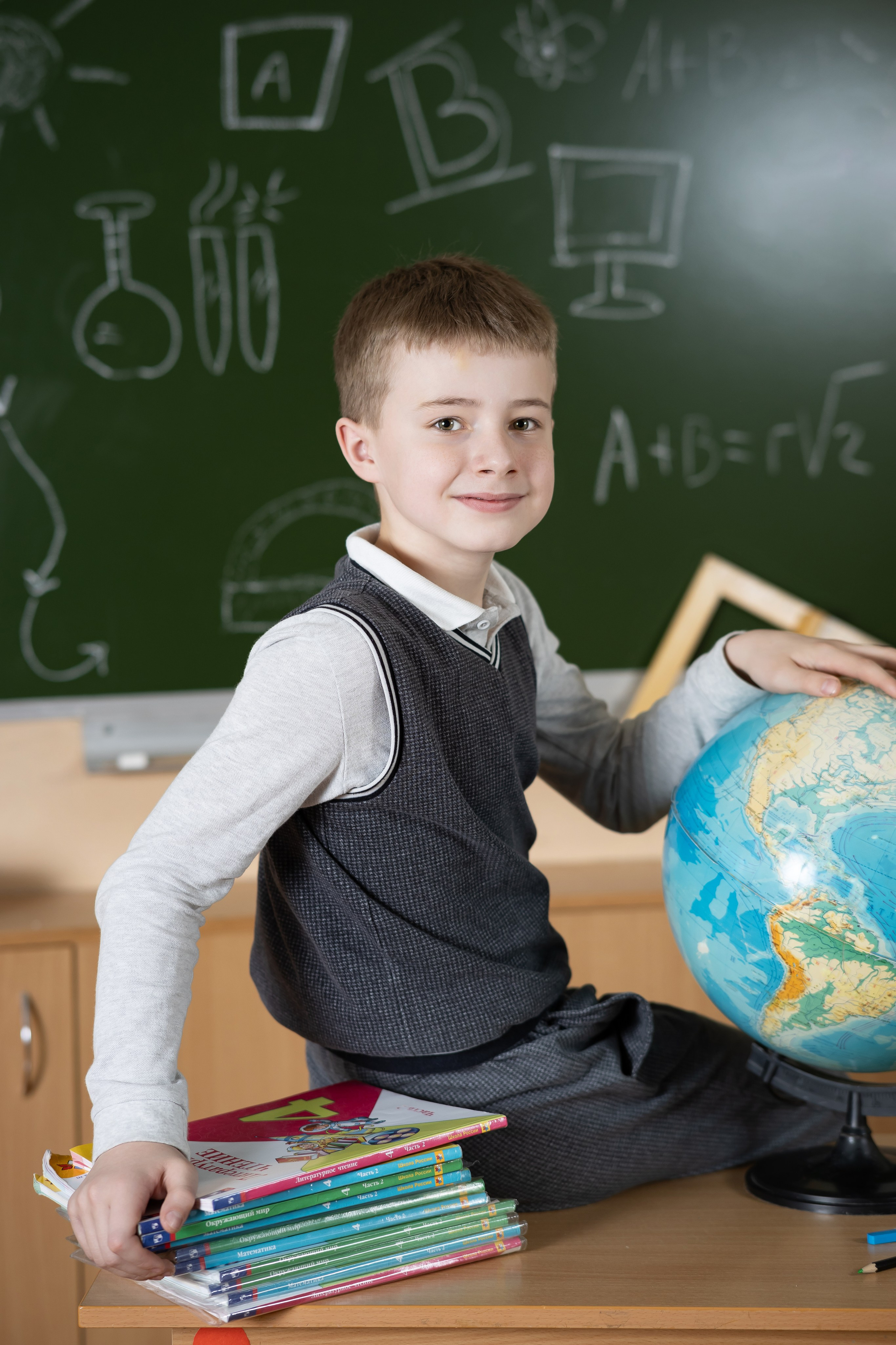 Выпускной альбом для начальной школы. Семейный, школьный фотограф в Нижнем Новгороде Елена Сентюрева