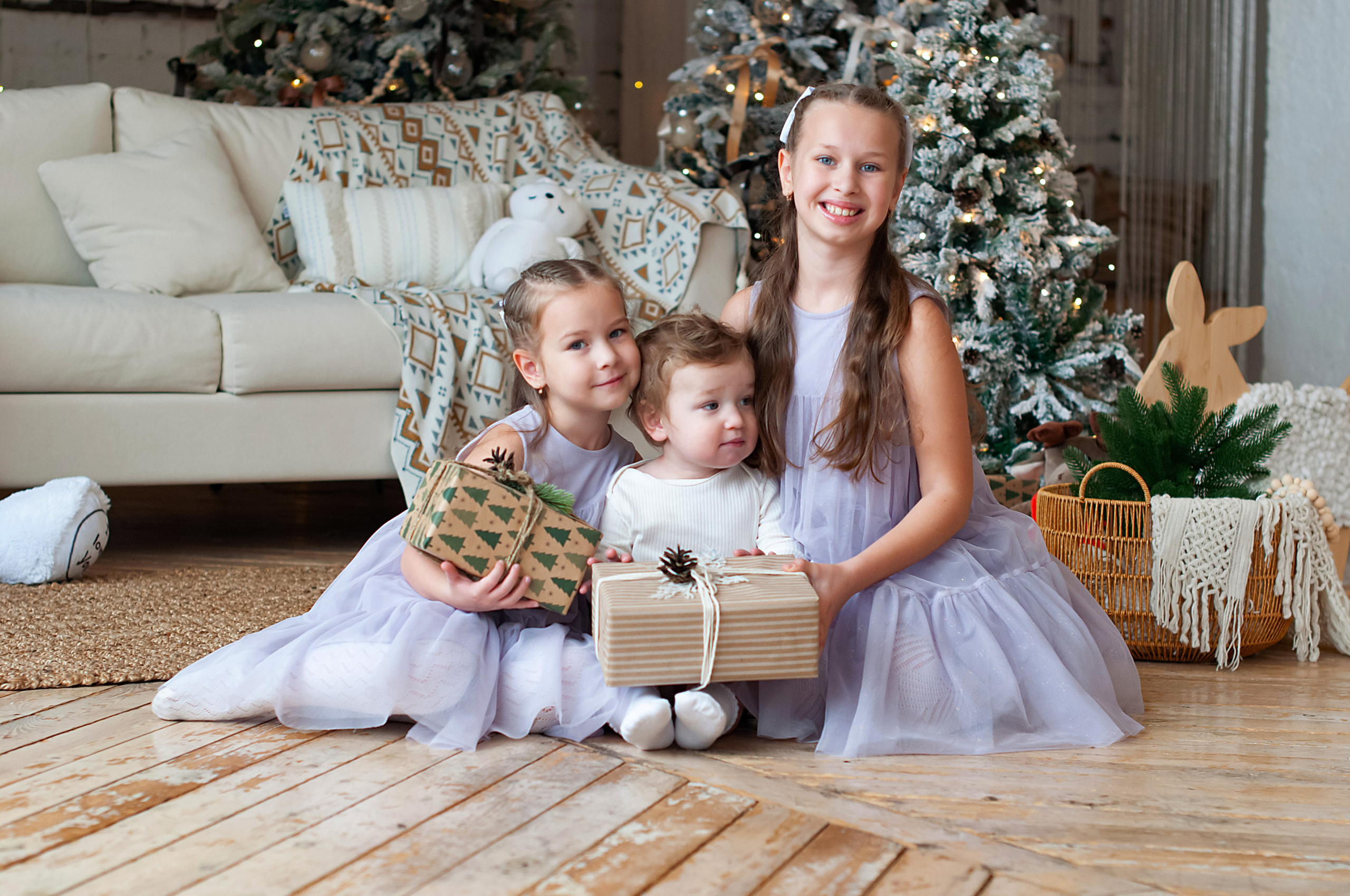 Новогодняя фотосессия семья Петрушиных. Фотограф в Хабаровске