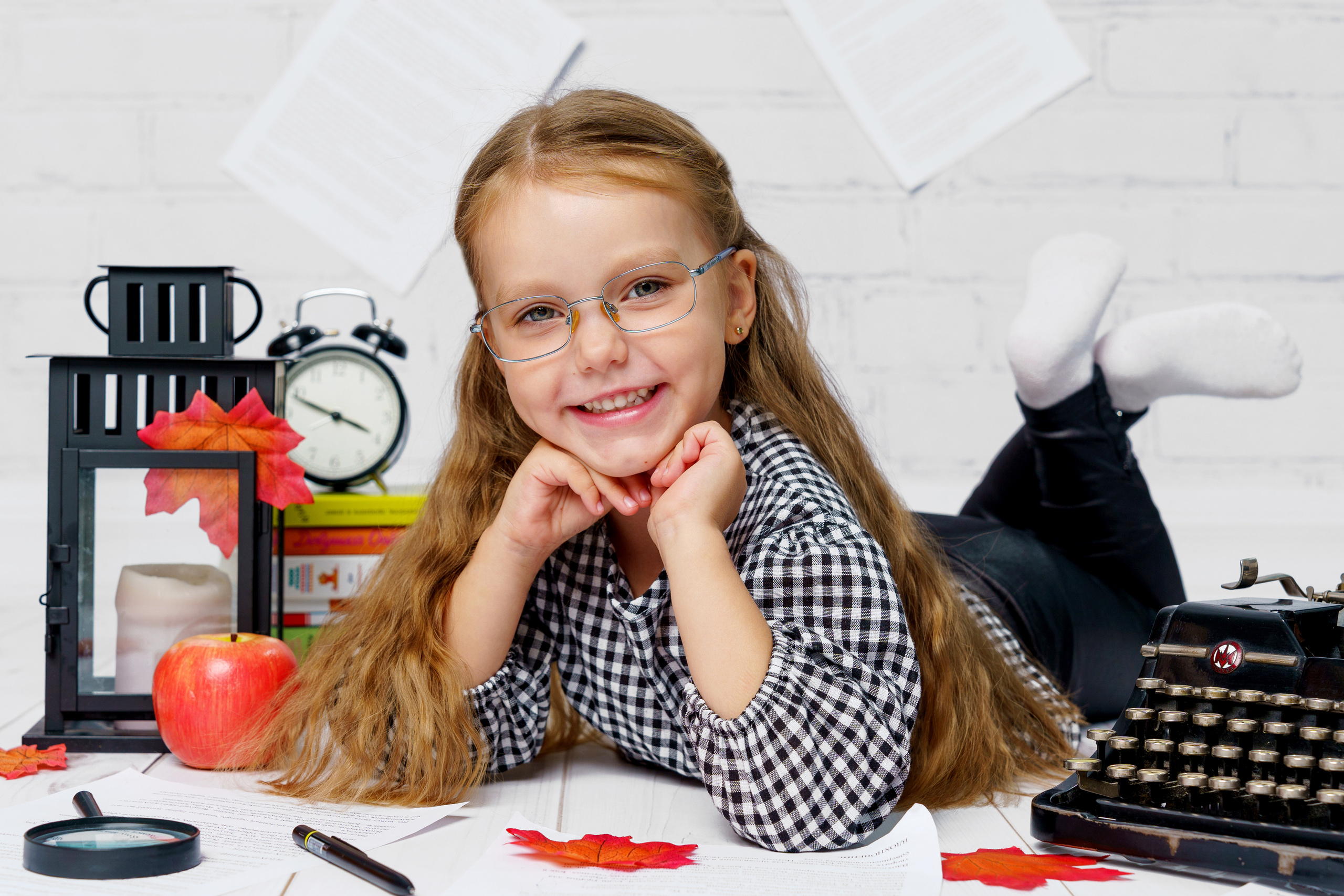 Осенняя сюжетная фотосессия для садика «Вдохновение». Фотостудия «Стрекоза»