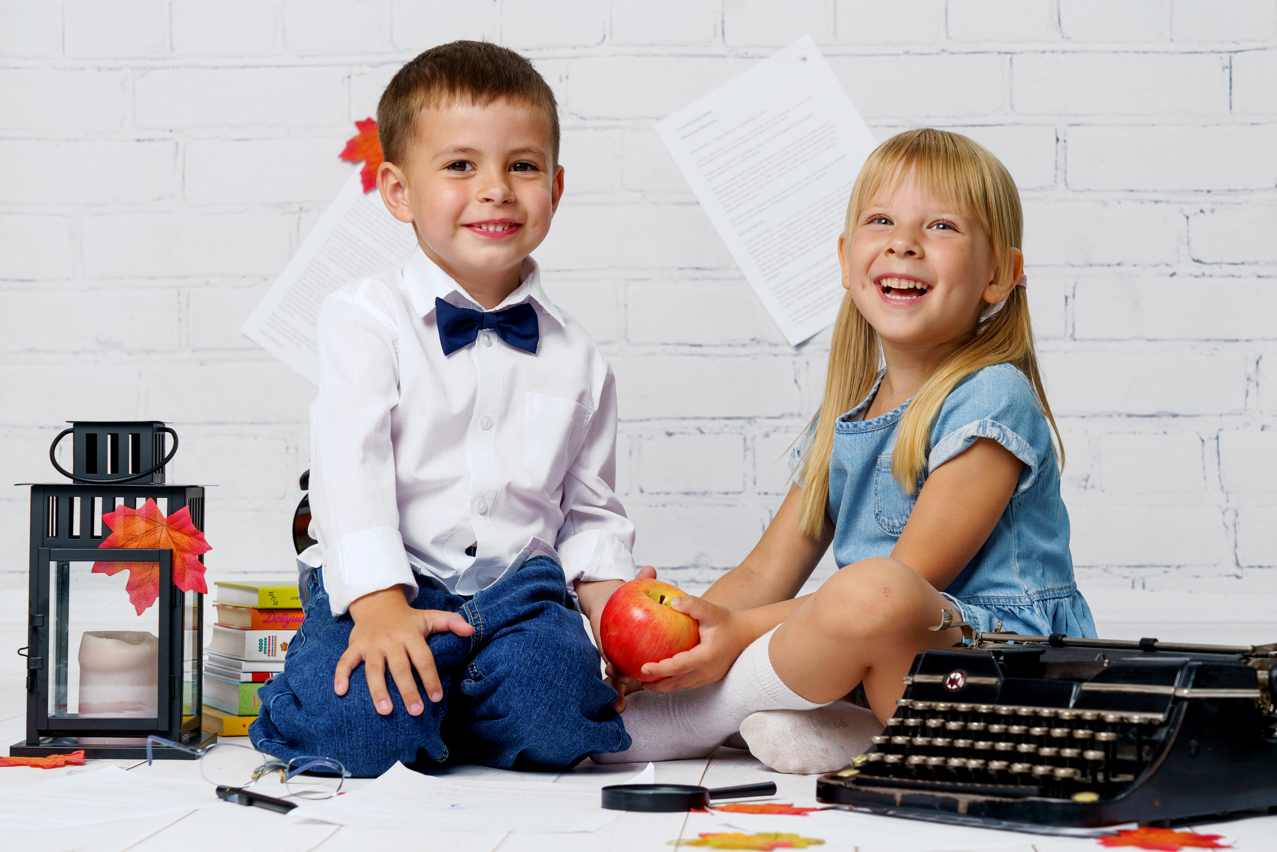 Осенняя сюжетная фотосессия для садика «Вдохновение». Фотостудия «Стрекоза»