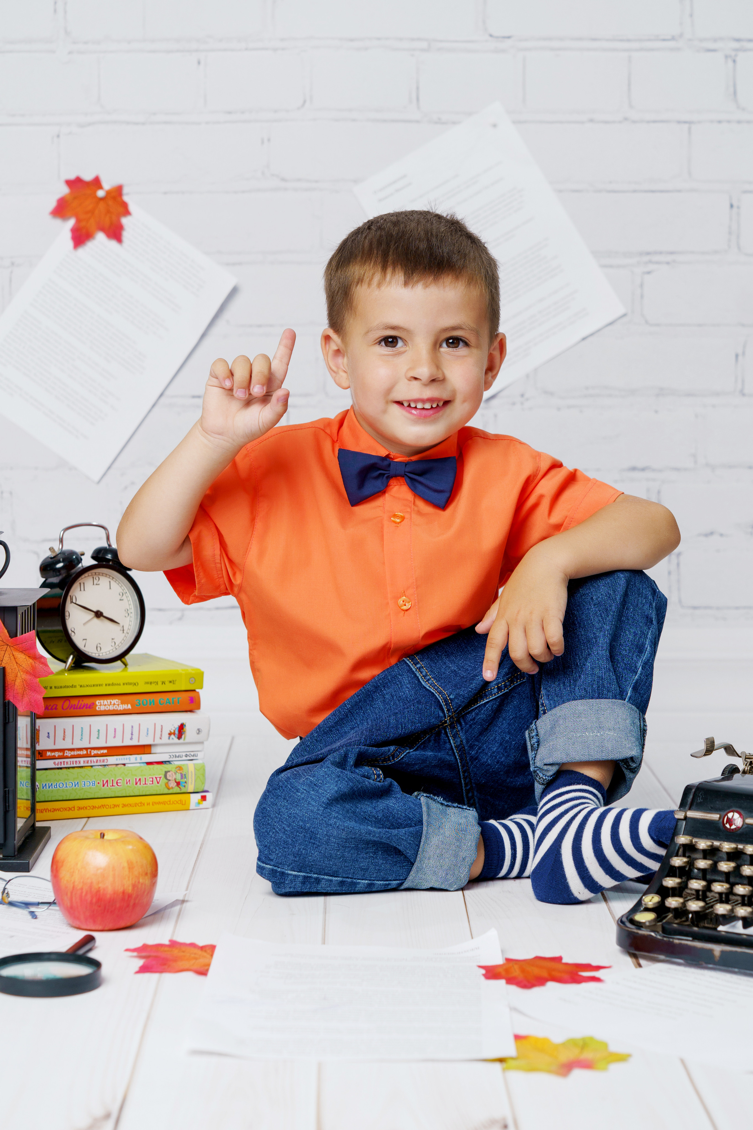 Осенняя сюжетная фотосессия для садика «Вдохновение». Фотостудия «Стрекоза»