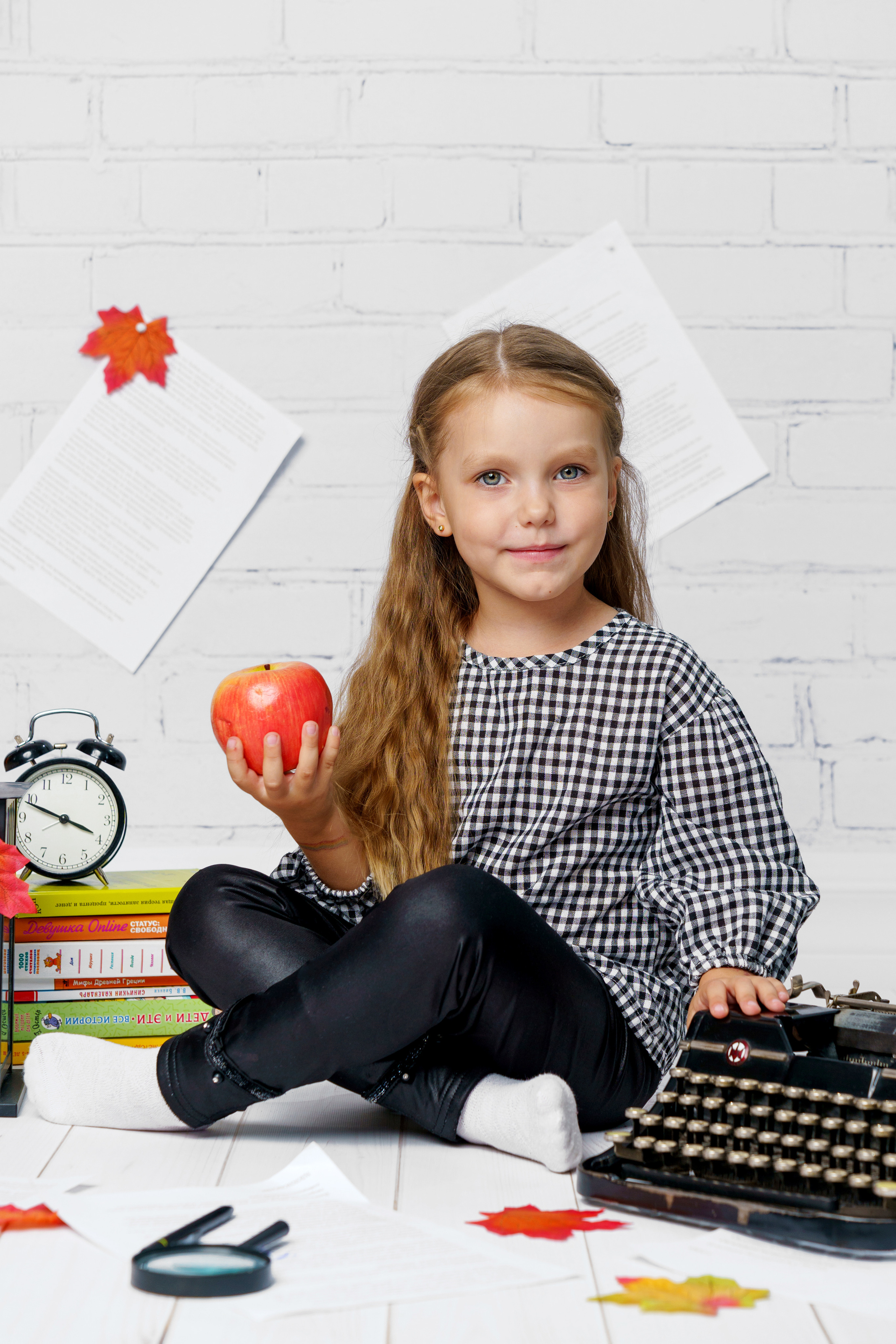 Осенняя сюжетная фотосессия для садика «Вдохновение». Фотостудия «Стрекоза»