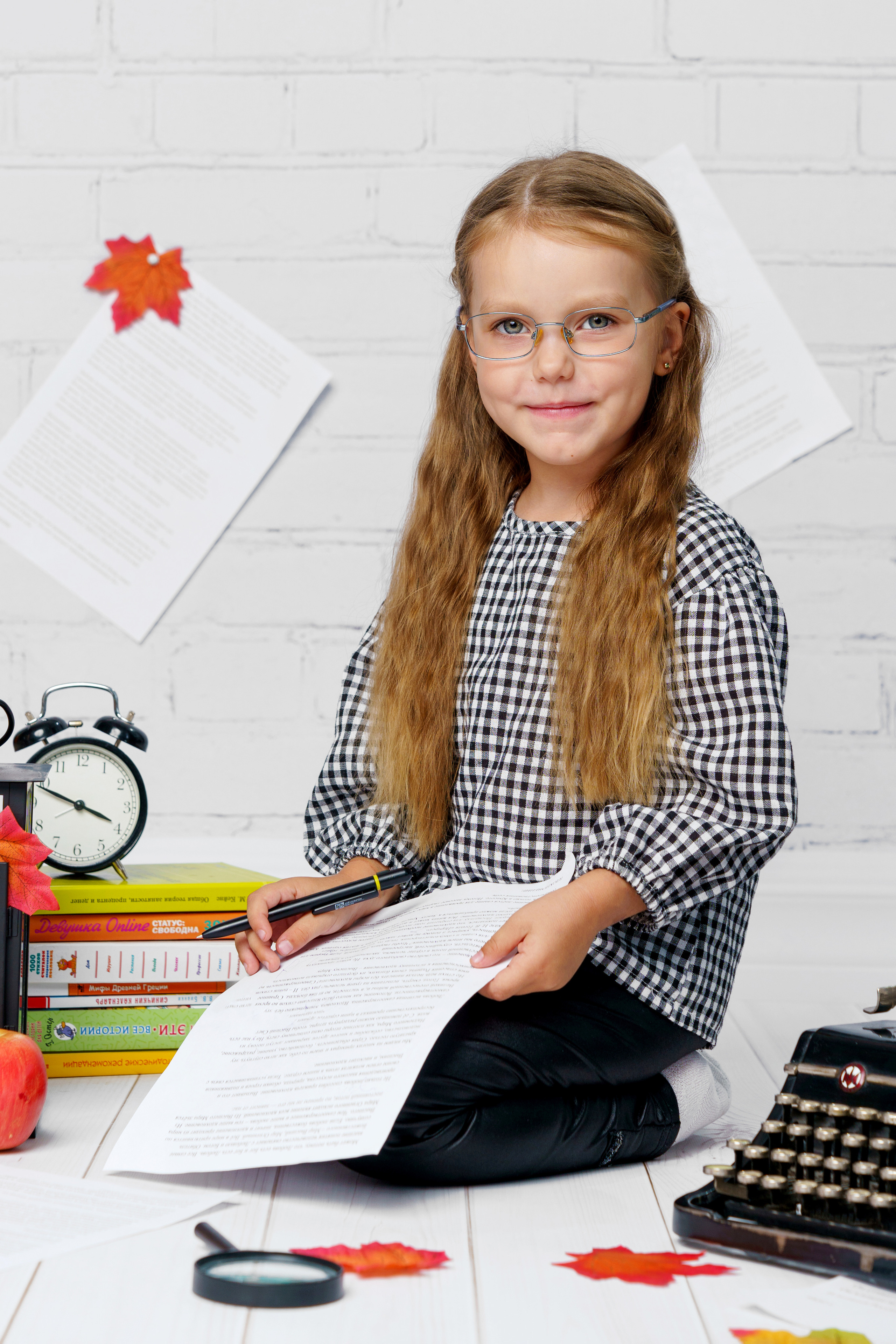 Осенняя сюжетная фотосессия для садика «Вдохновение». Фотостудия «Стрекоза»