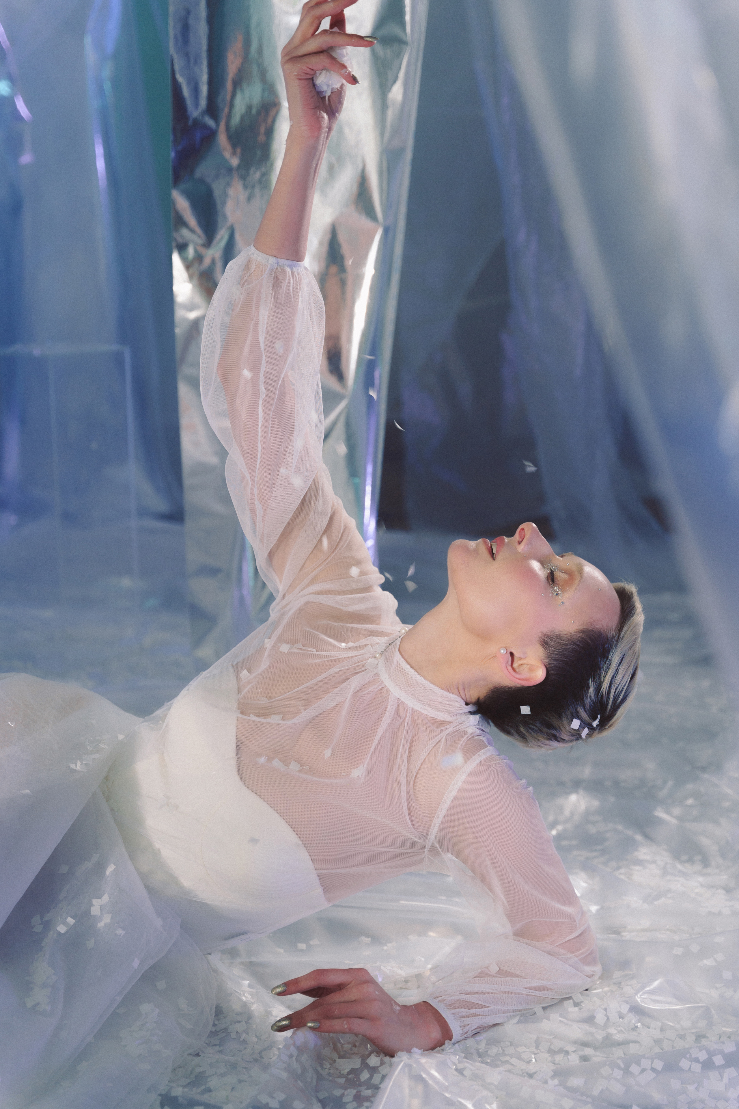 Съемка в свадебном платье в студии