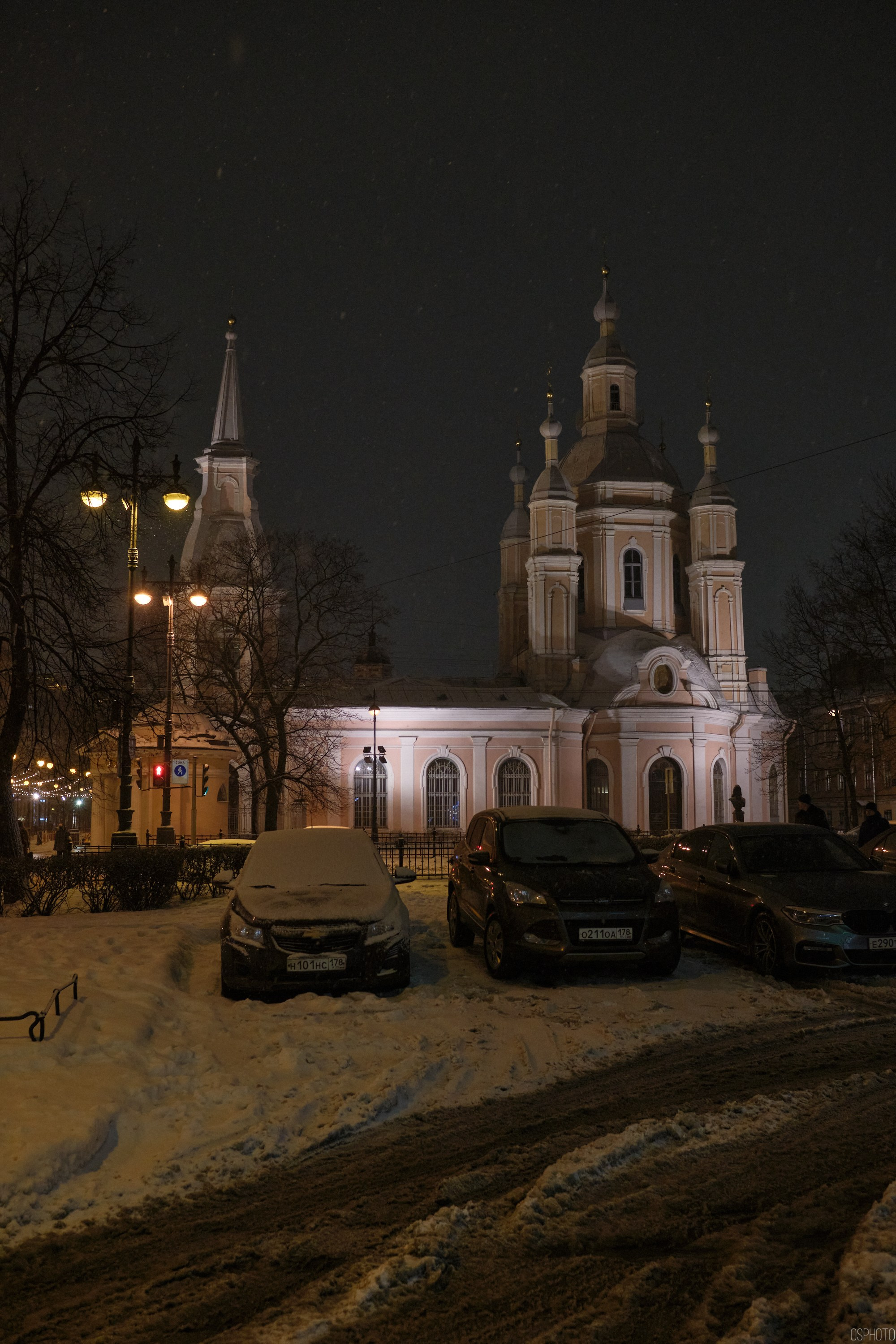 Снег и туман в Санкт-Петербурге. Фотографъ Сергѣевъ. Поймать мгновеніе