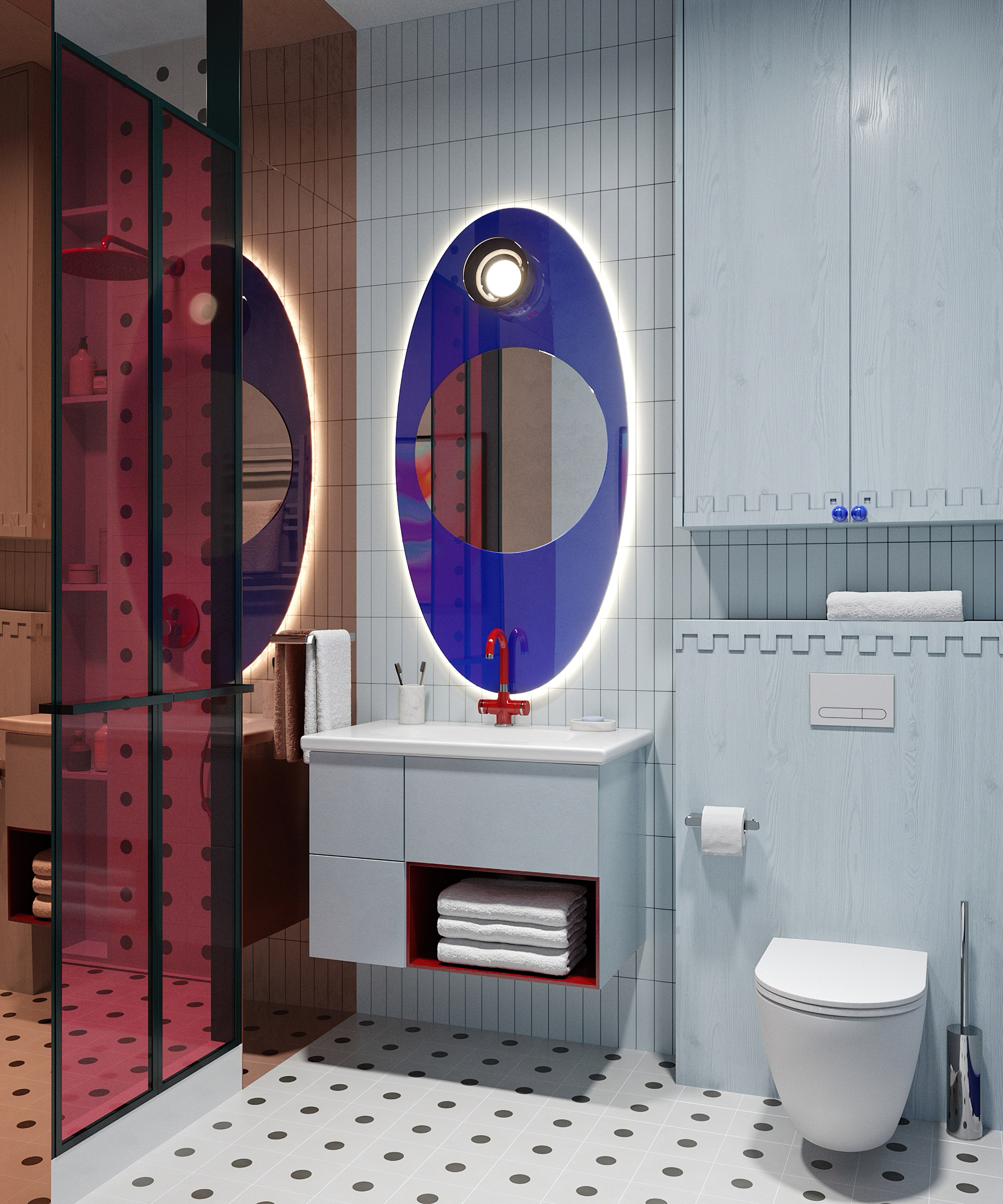 Цветной код | Дизайн Lake and Walls. 3D визуализация интерьеров | avocado.render