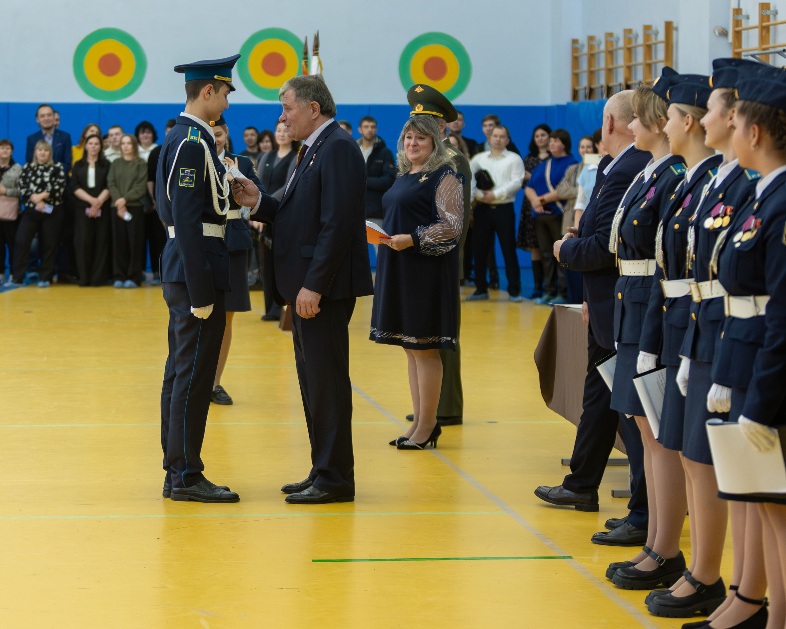 награждение кадетов гимназия №7 Подольск церемония