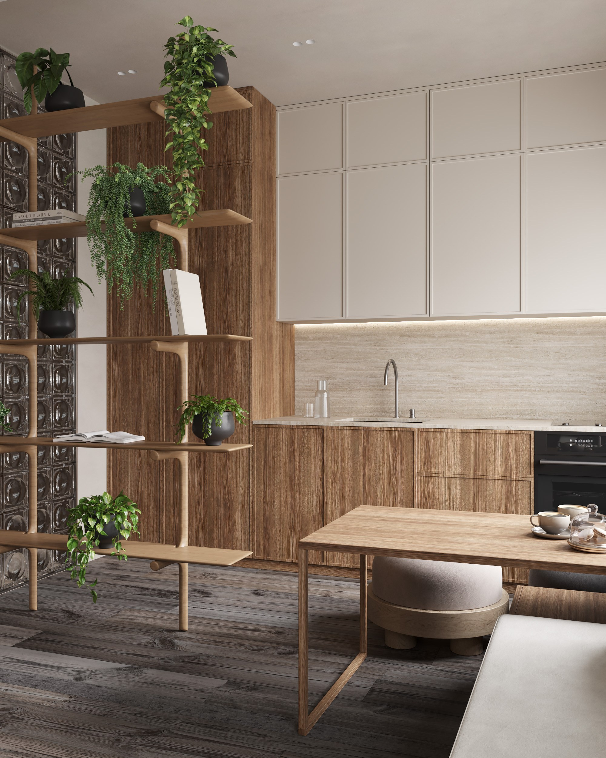 Woody Nature. Дизайн интерьера | 3D визуализация | Миланская Марина