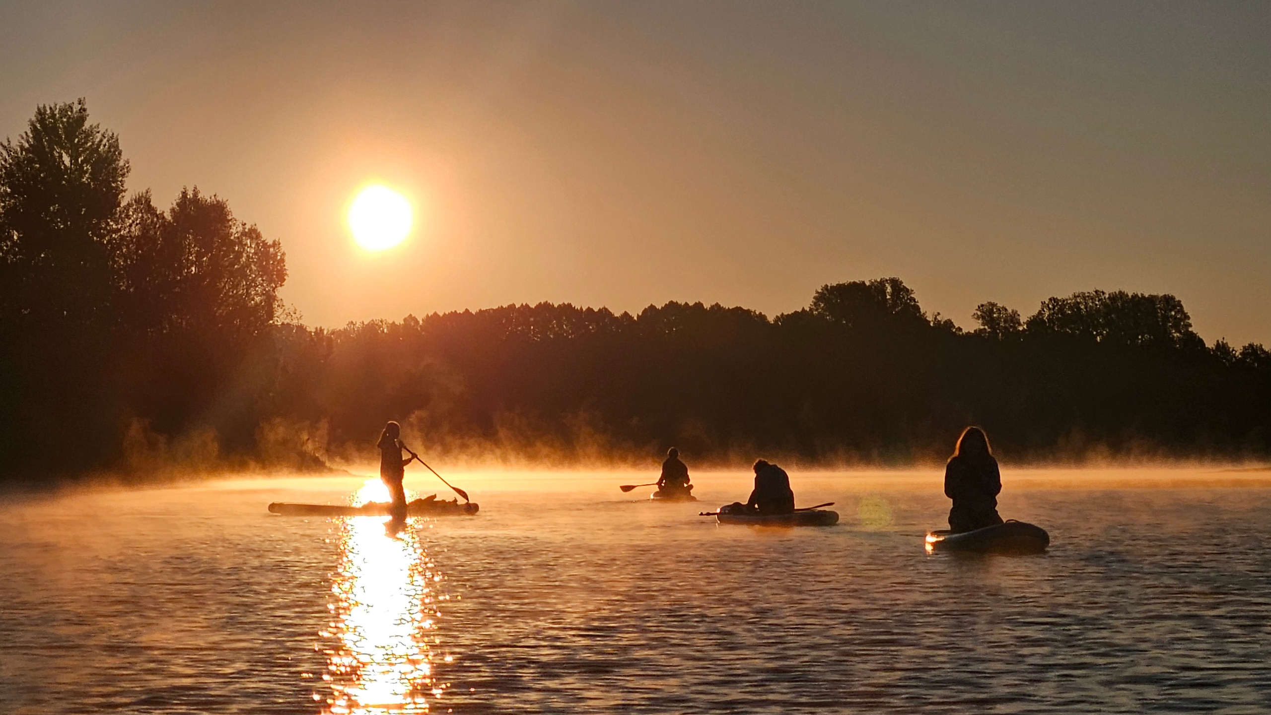 Рассвет на сапах в Сипайловских карьерах