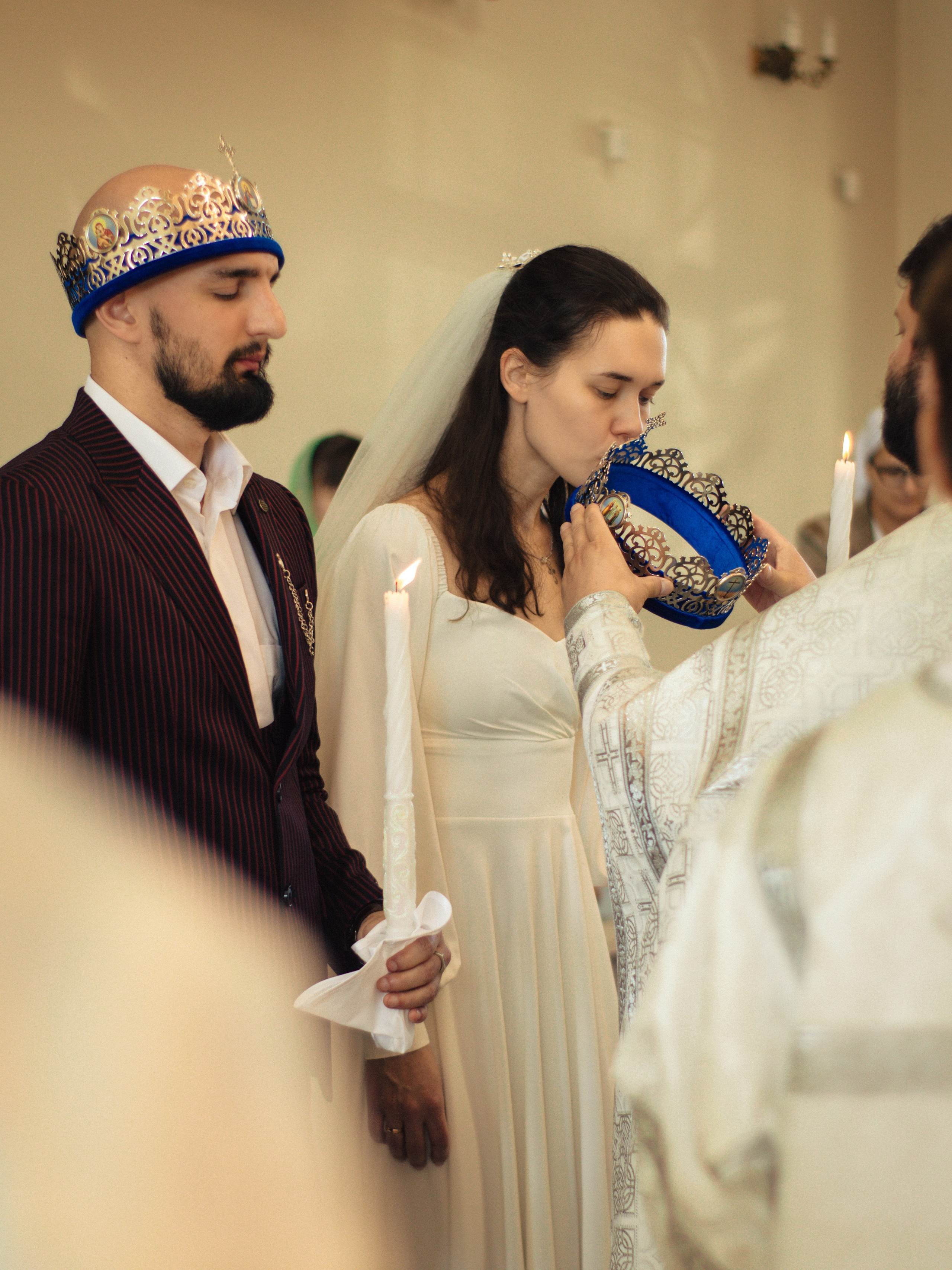 Фотосъёмка венчания в храме Андрея Первозванного в Краснодаре